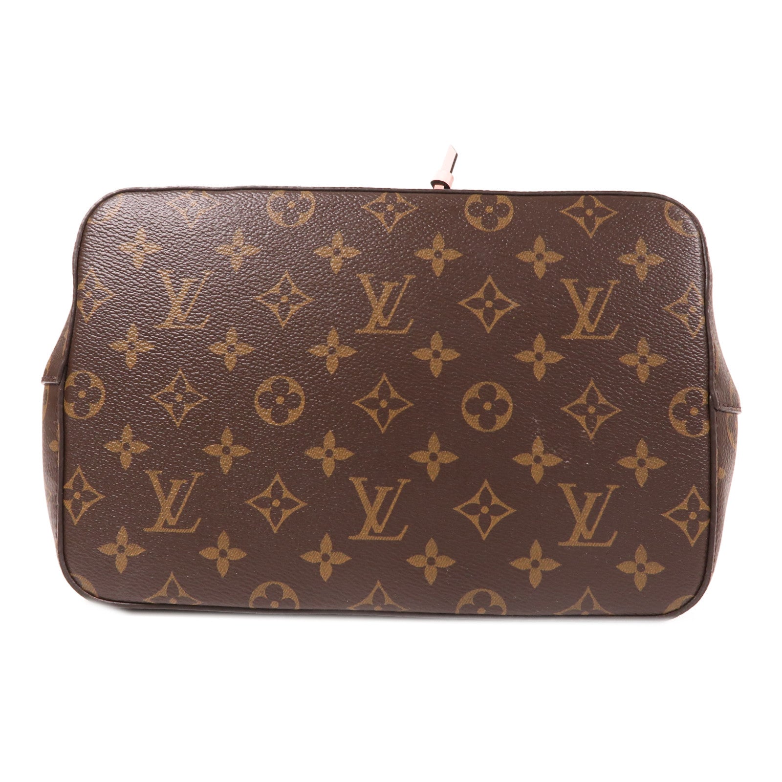 LOUIS VUITTON Monogram Neo Noe MM金扣肩背袋棕色/粉紅色