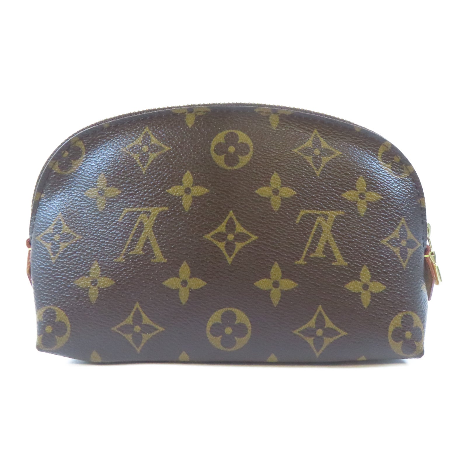 LOUIS VUITTON Monogram Cosmetic Pouch金扣小袋啡色