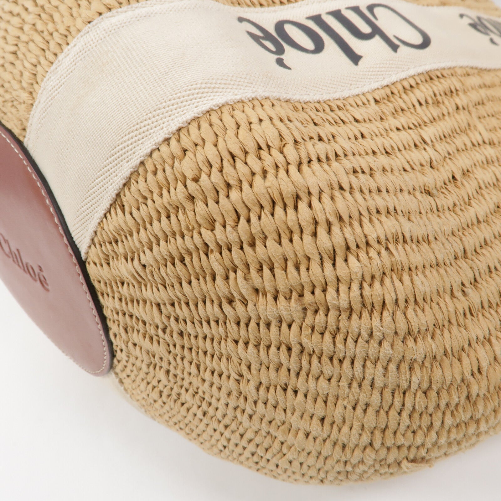 Chloe Raffia Woody Large肩背袋