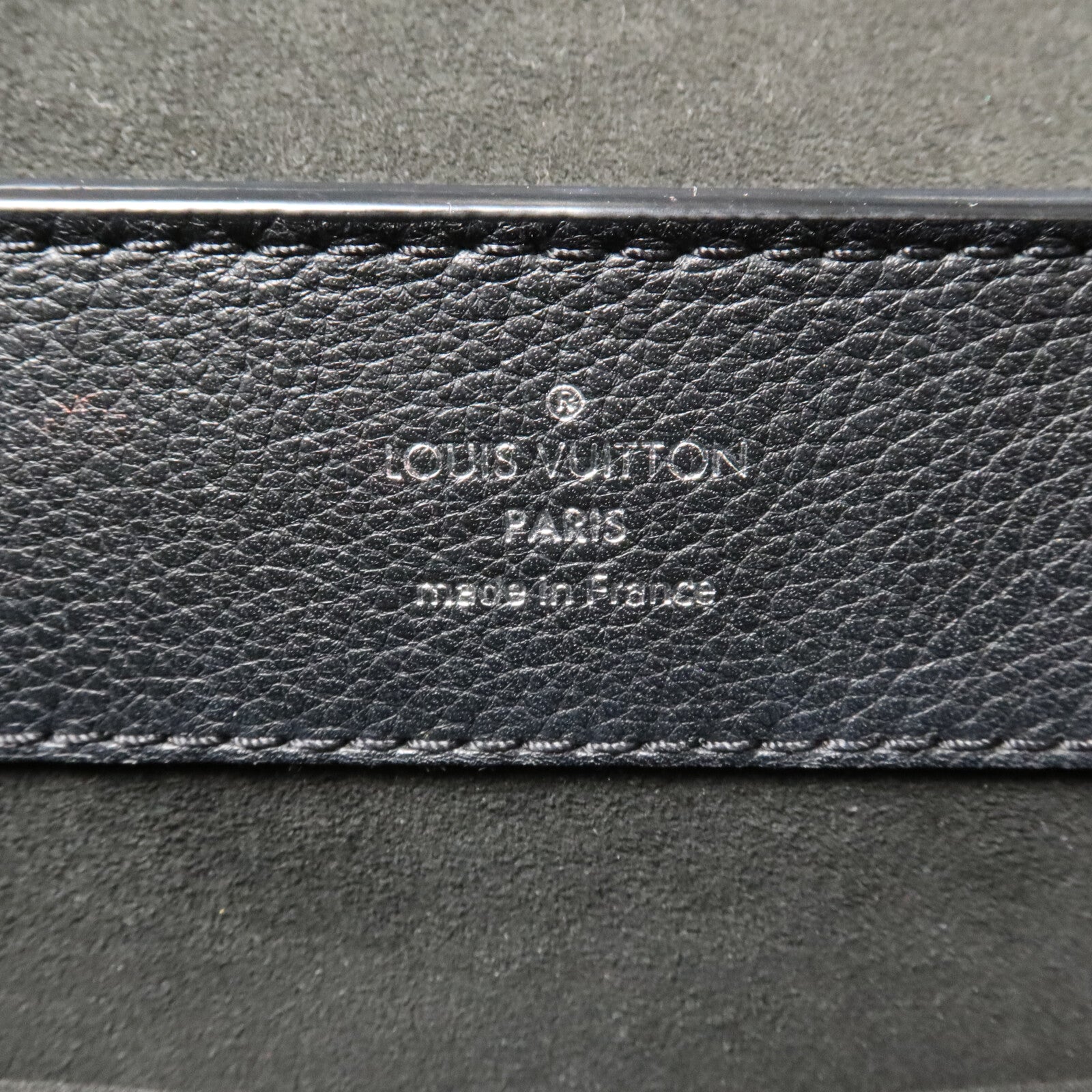 LOUIS VUITTON 牛皮皮革Lockme Ever Mini鏈帶手挽肩背兩用袋