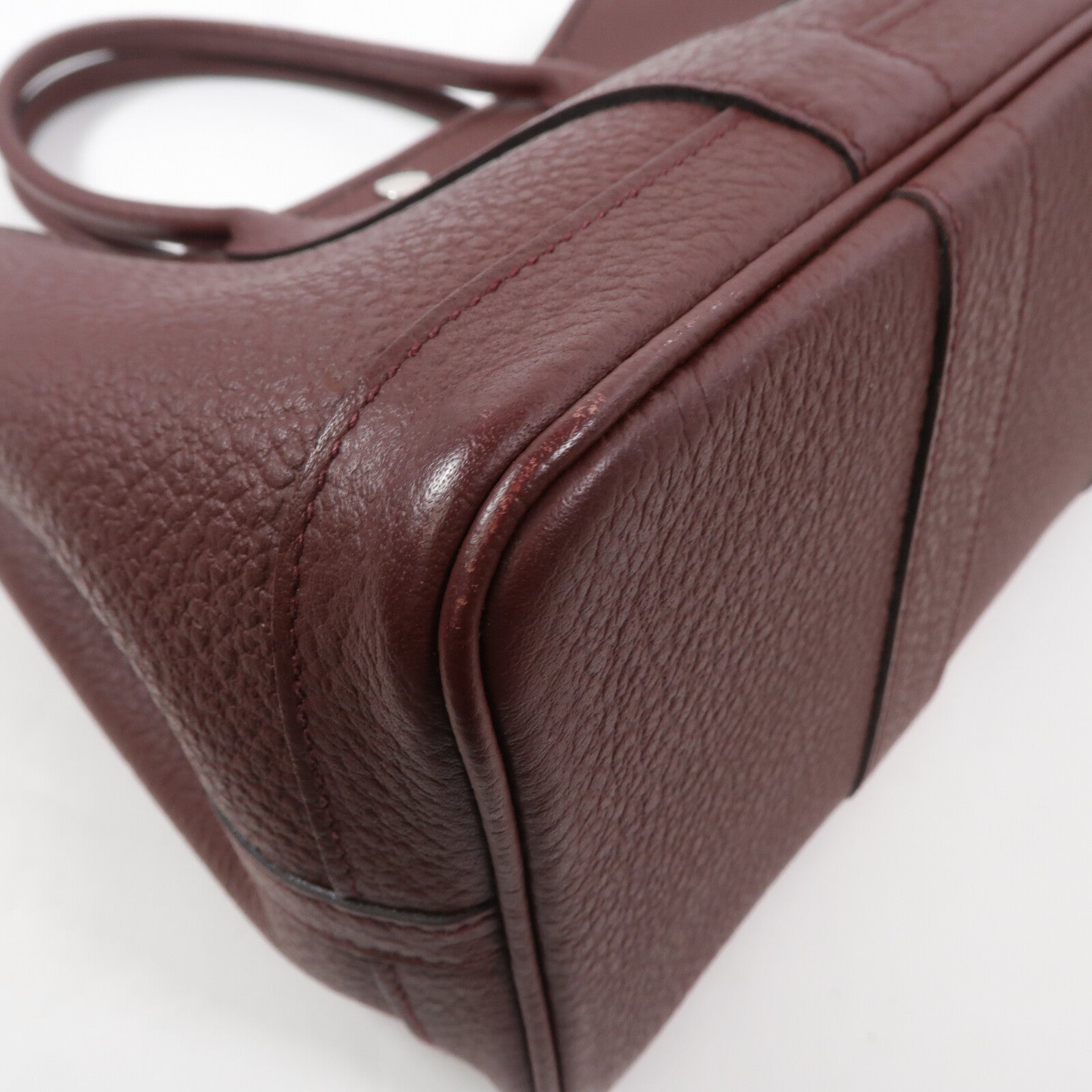 HERMES Negonda皮革Garden Party TPM手挽袋Rouge H