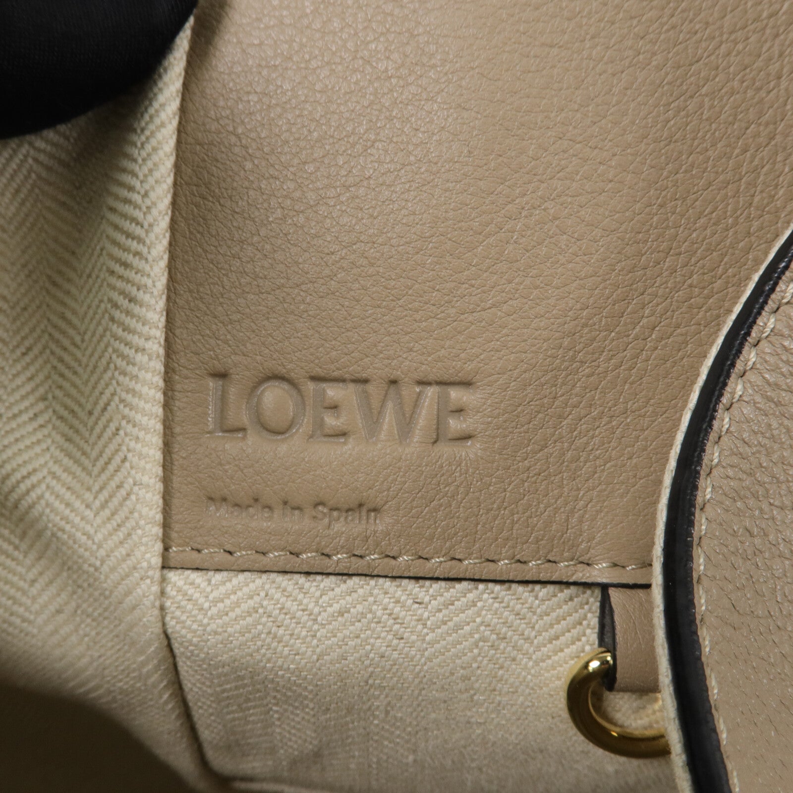 LOEWE 牛皮皮革Hammock Medium手挽肩背兩用袋