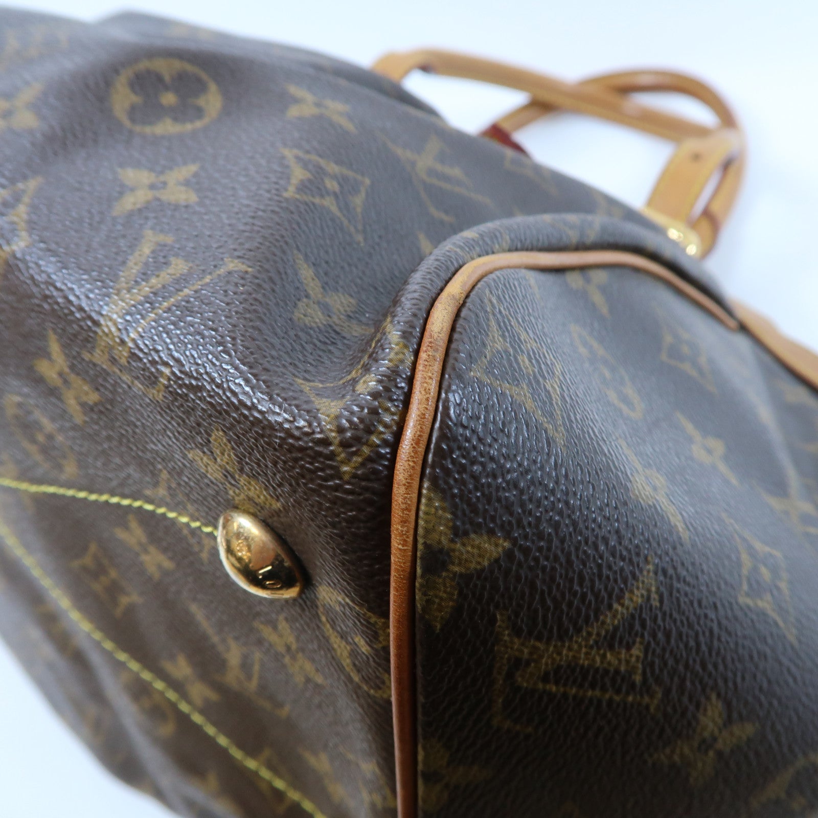 LOUIS VUITTON 【激減優惠】Monogram Tivoli GM金扣手挽袋啡色