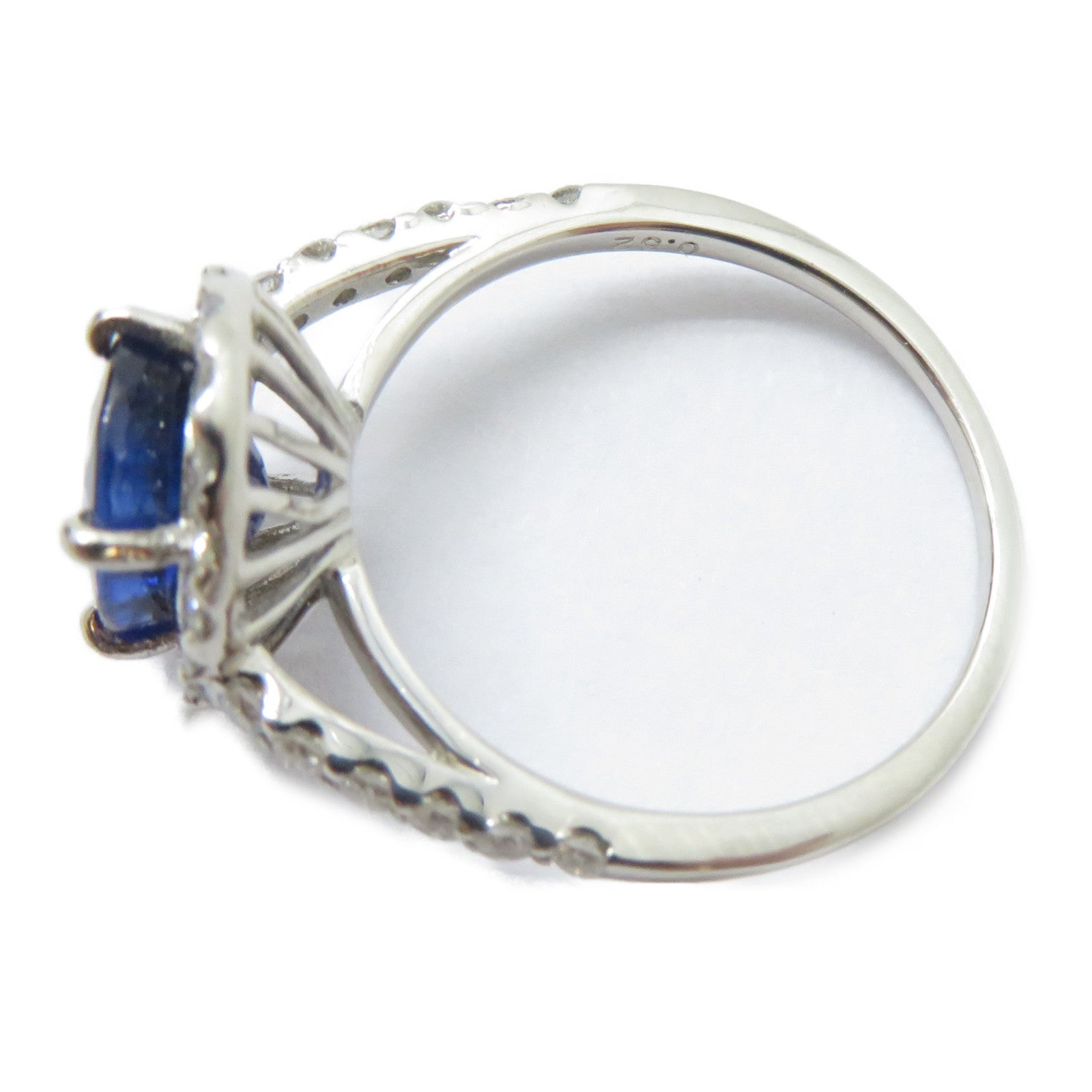 JEWELRY 【激減優惠】PT900鉑金Sapphire Ring 2.298ct藍寶石/0.52ct鑽石戒指US#5.5