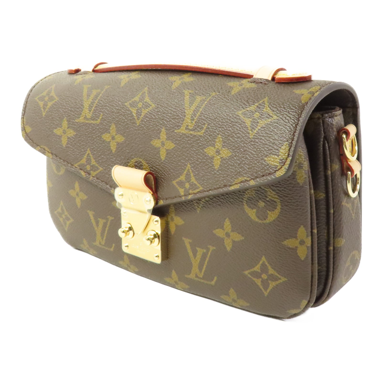 LOUIS VUITTON Monogram Pochette Metis East West金扣手挽肩背兩用袋