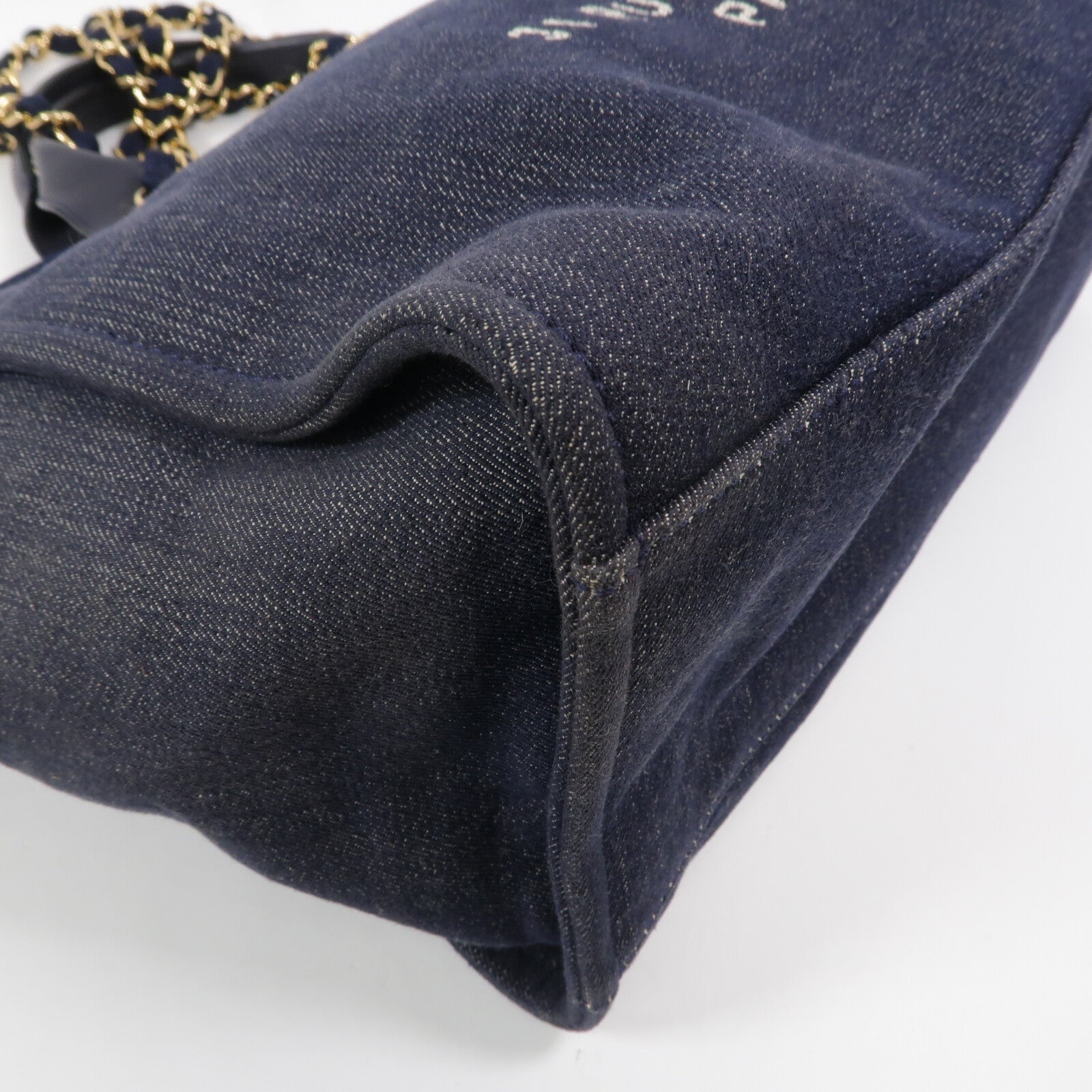 CHANEL 帆布Deauville Tote手挽肩背兩用袋