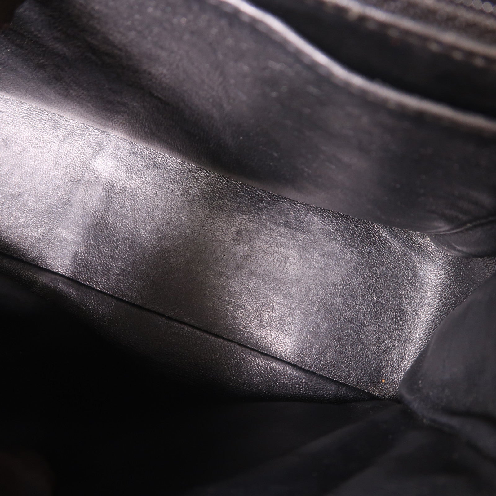 CHANEL 漆皮皮革Large Classic銀扣鏈帶肩背袋