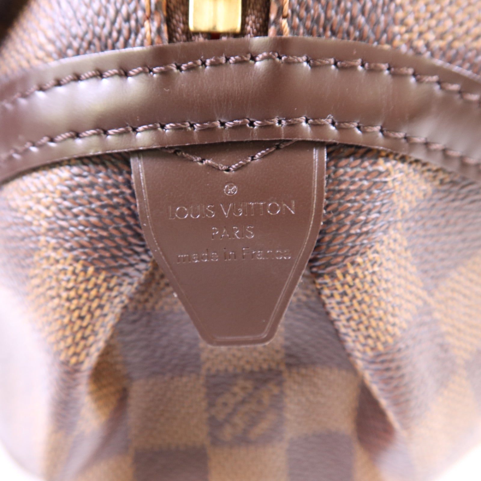 LOUIS VUITTON Damier Ebene Rivington PM金扣肩背袋