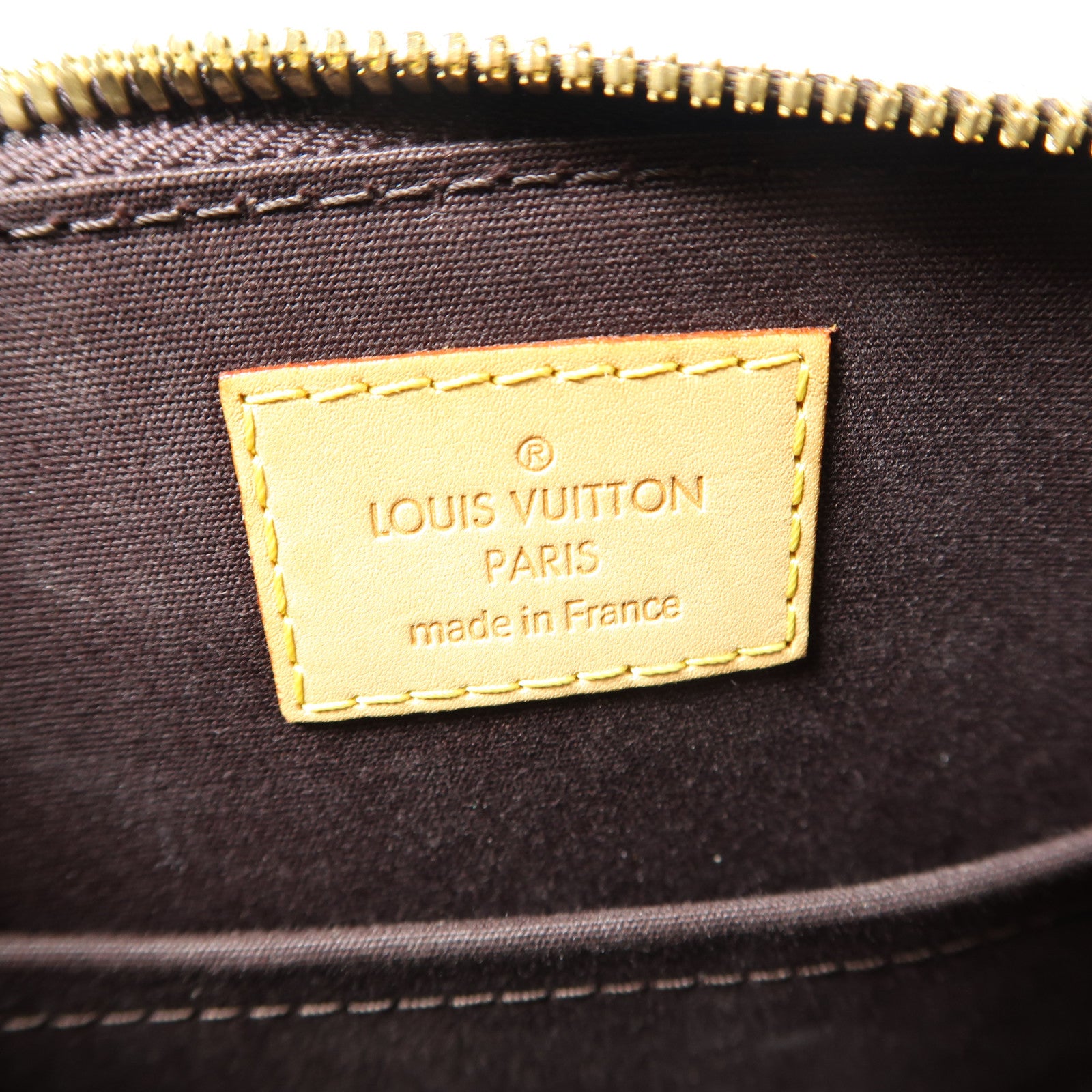 LOUIS VUITTON 【激減優惠】Vernis Alma BB金扣手挽肩背兩用袋深紅色