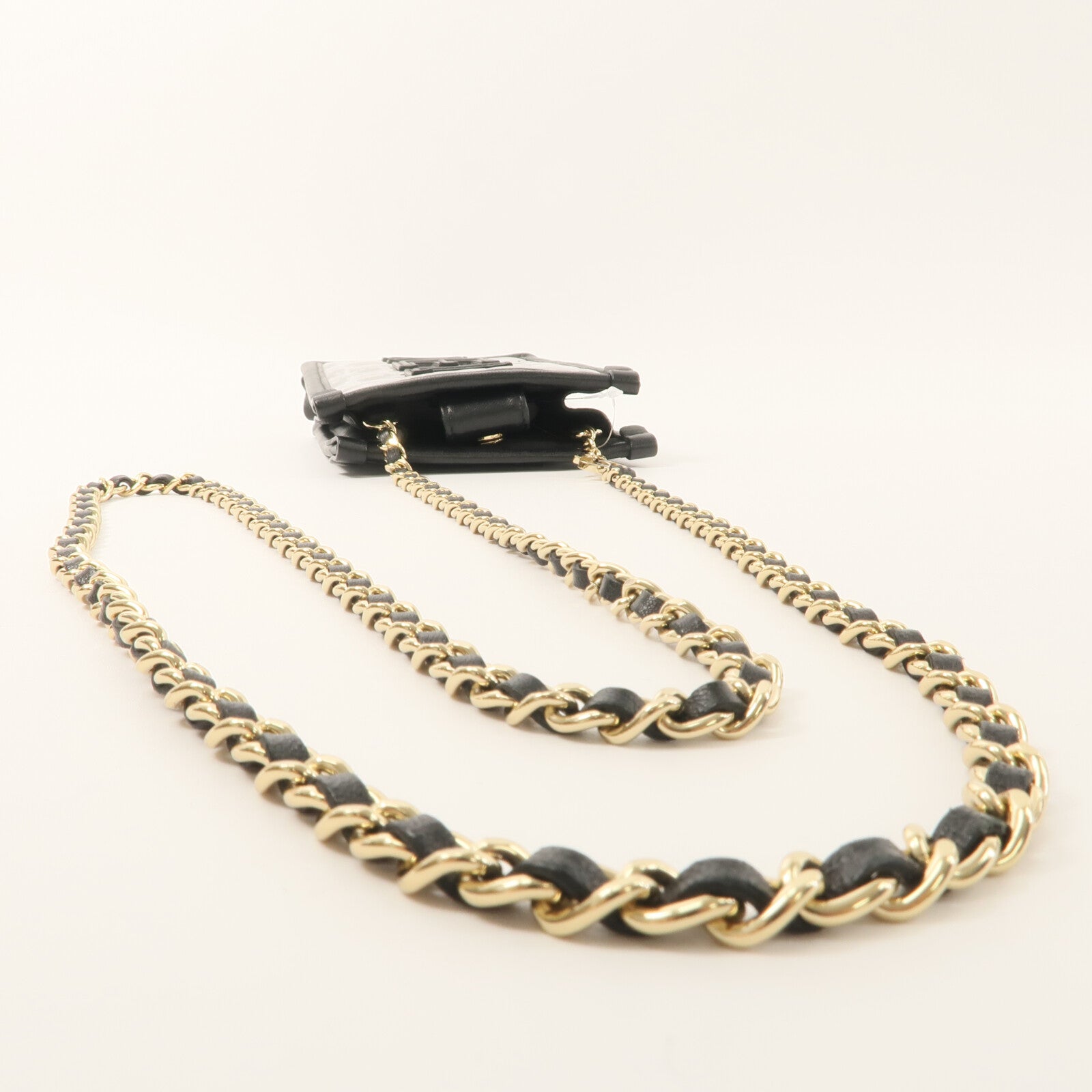 CHANEL Tweed/PVC Clutch with Chain鏈帶肩背袋