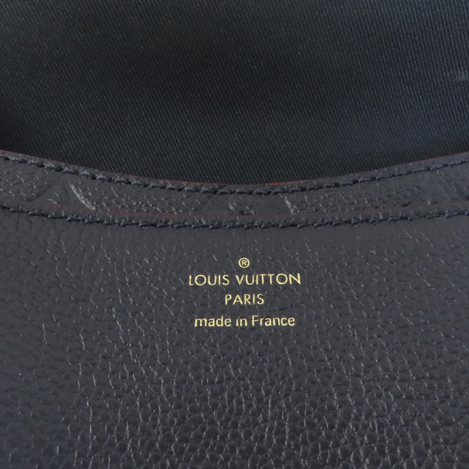 LOUIS VUITTON Monogram Empreinte Blanche BB金扣手挽肩背兩用袋