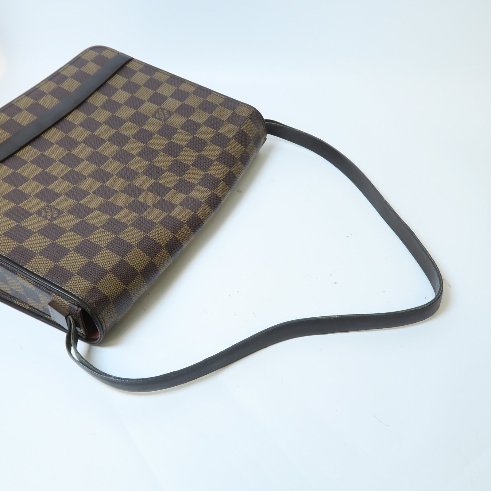 LOUIS VUITTON **【激減優惠】Damier Tribeca Carre金扣肩背袋啡色