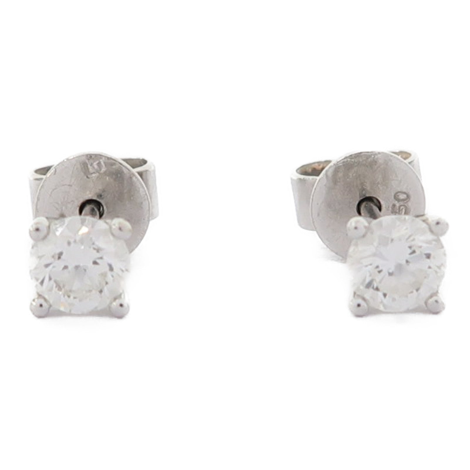 JEWELRY 【激減優惠】18K白金Diamond Earrings 1.6g 0.5ct鑽石耳環