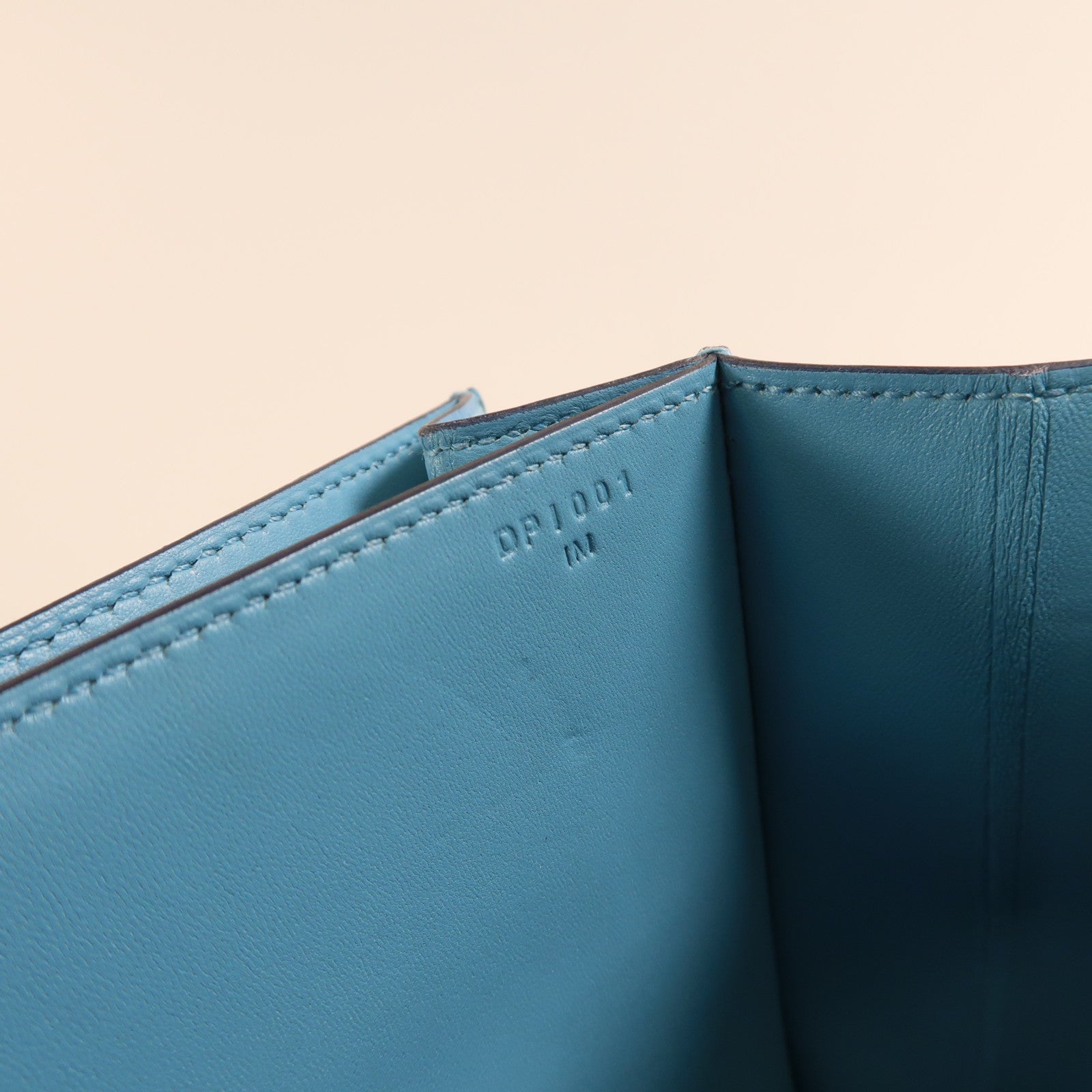 HERMES 【激減優惠】Evercolor皮革2002銀扣肩背袋Bleu Du Nord