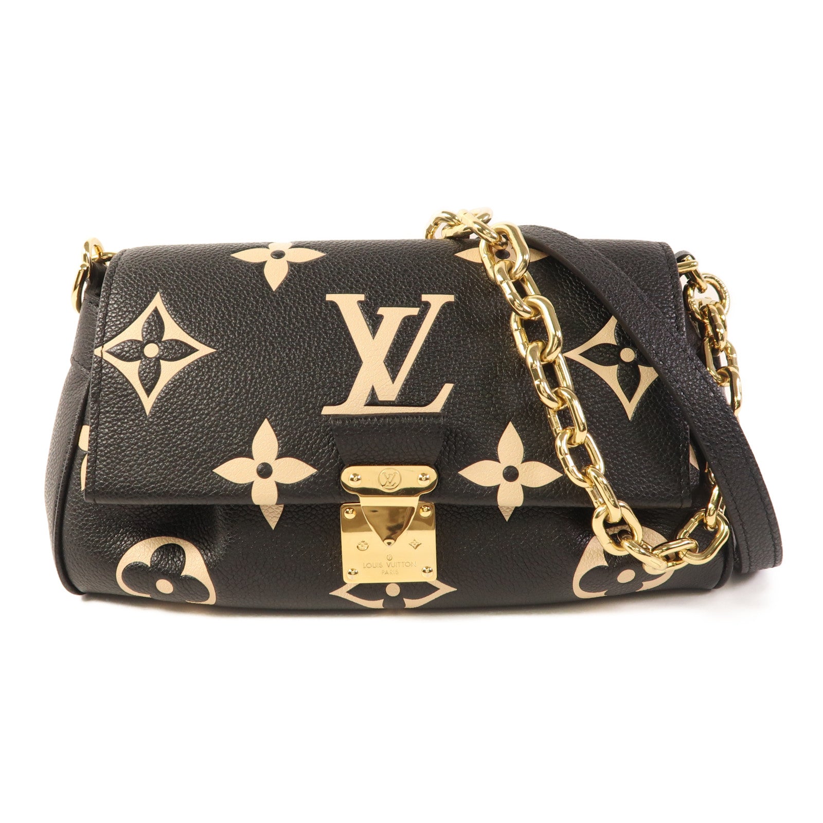 LOUIS VUITTON Monogram Empreinte Favorite金扣手挽肩背兩用袋