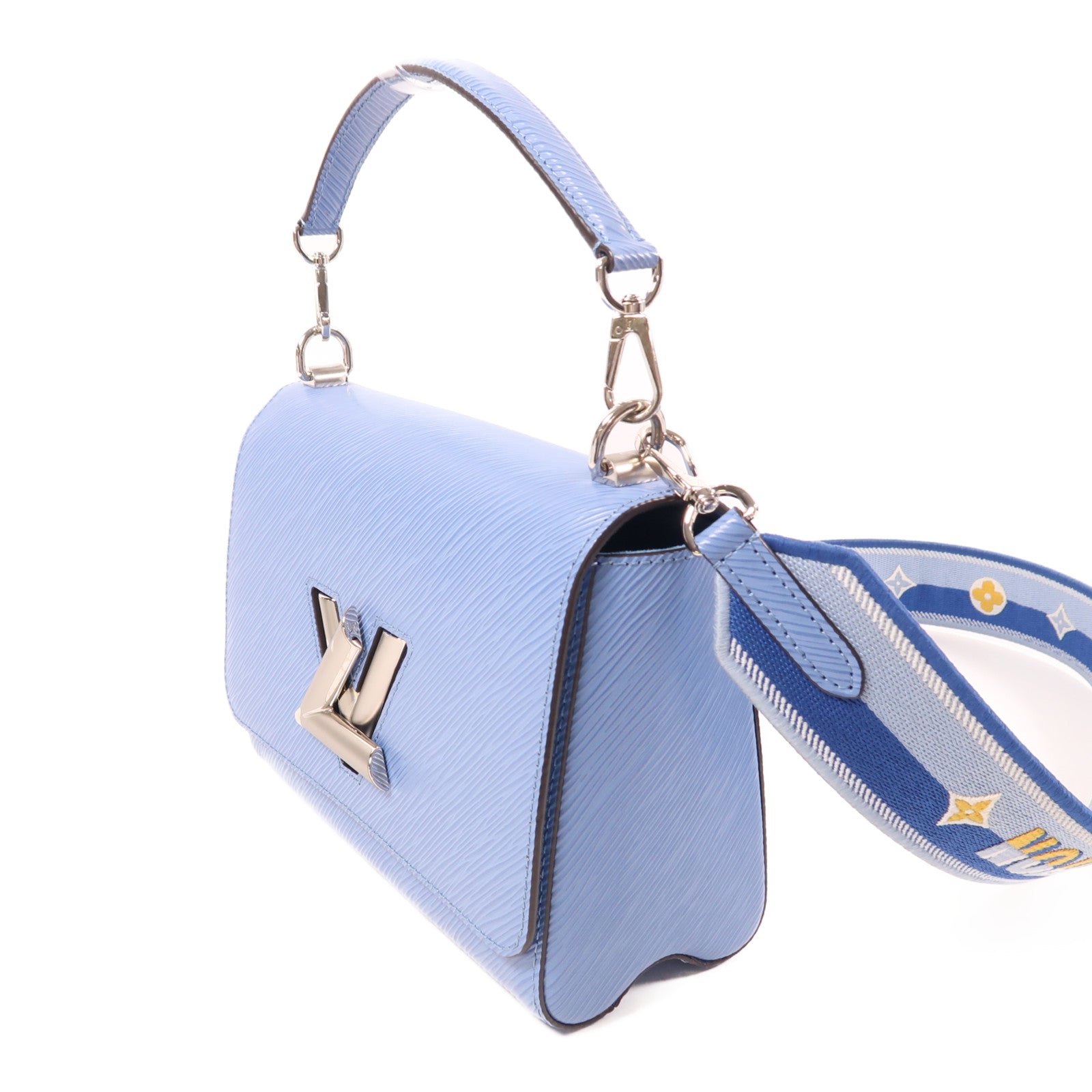 LOUIS VUITTON Epi Twist MM銀扣手挽肩背兩用袋