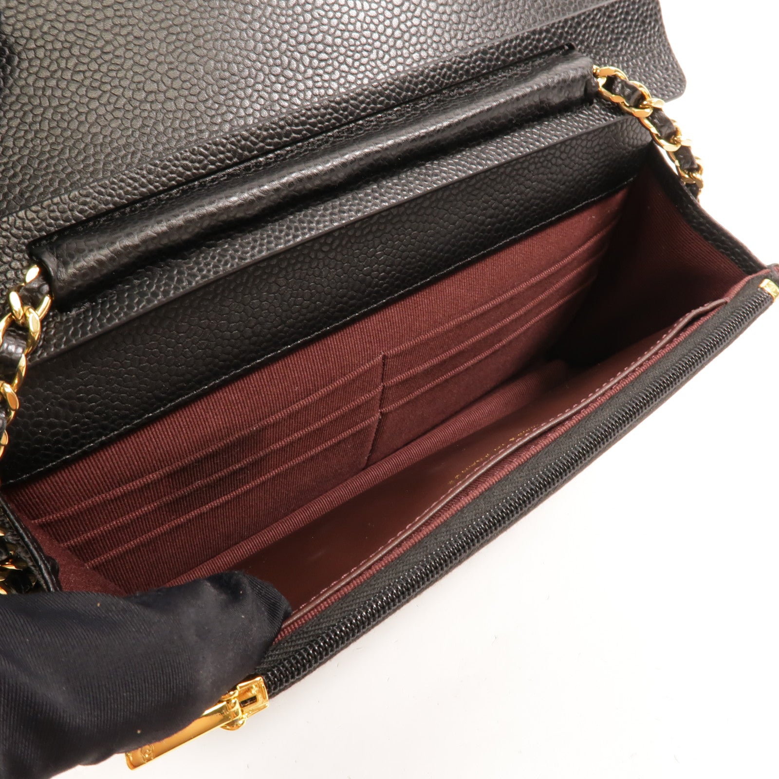 CHANEL 牛皮皮革WOC Wallet On Chain鏈帶肩背袋