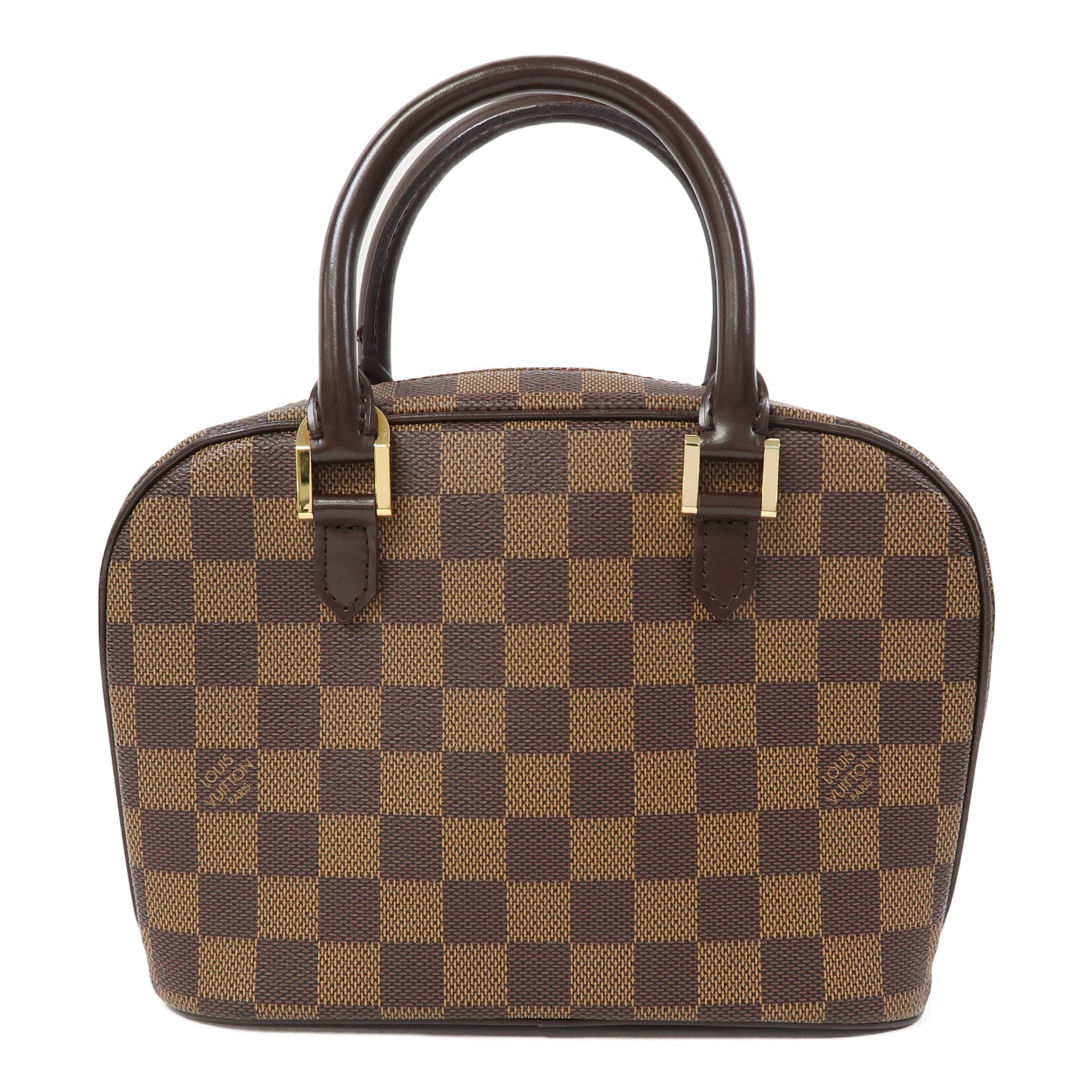 LOUIS VUITTON 【激減優惠】Damier Ebene Sarria Mini金扣手挽袋啡色