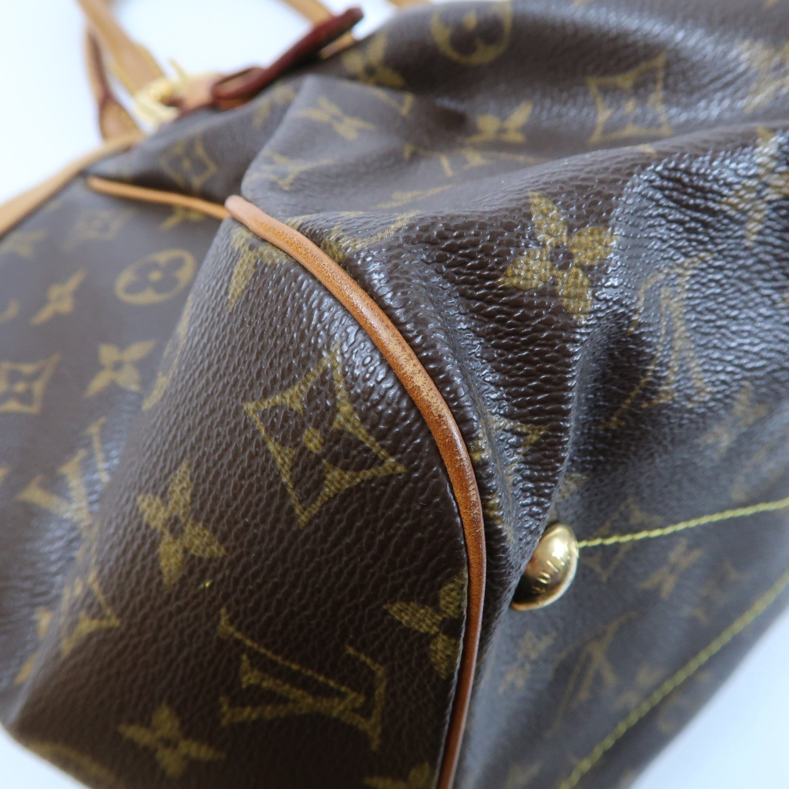 LOUIS VUITTON 【激減優惠】Monogram Tivoli GM金扣手挽袋啡色
