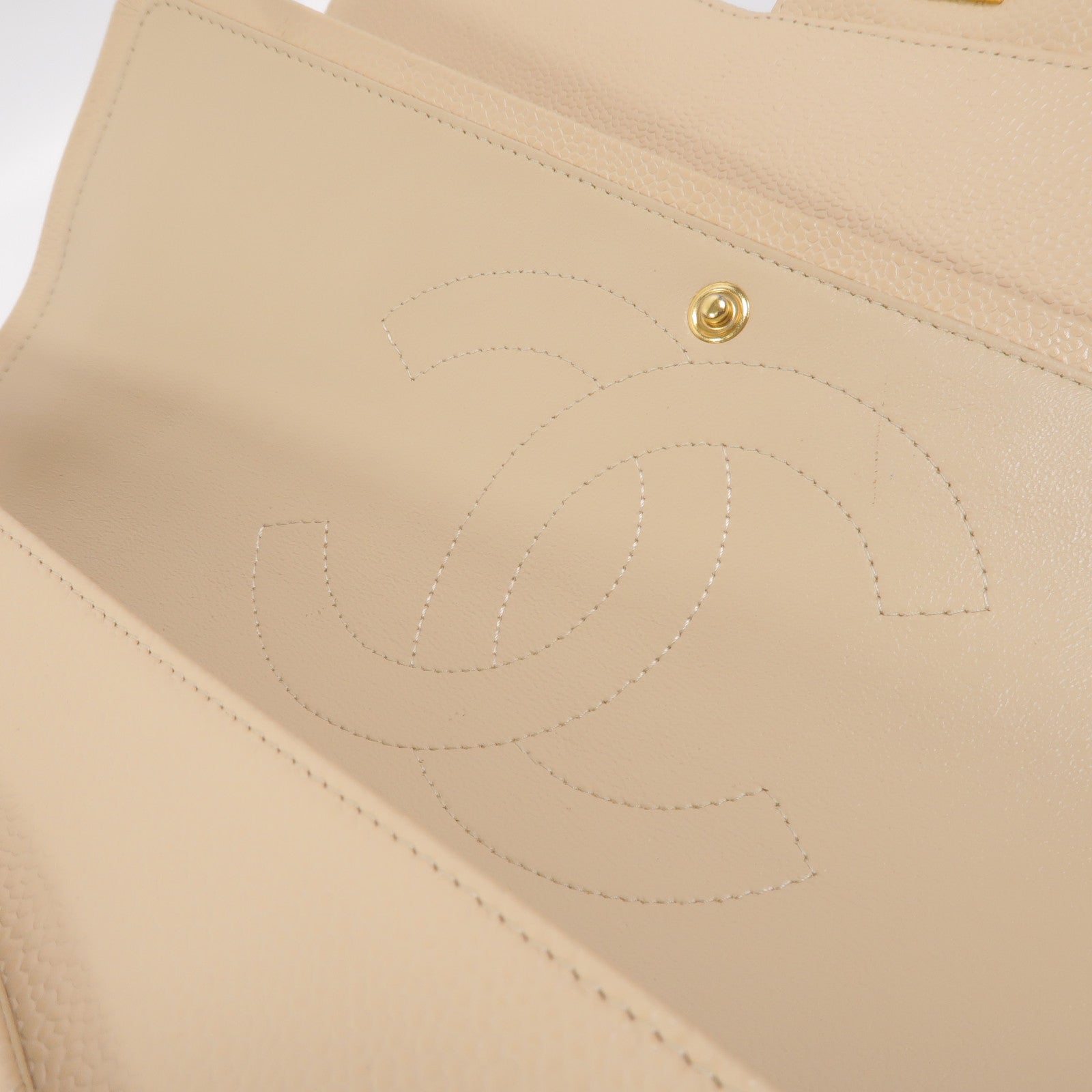 CHANEL 牛皮皮革Large Classic鏈帶肩背袋