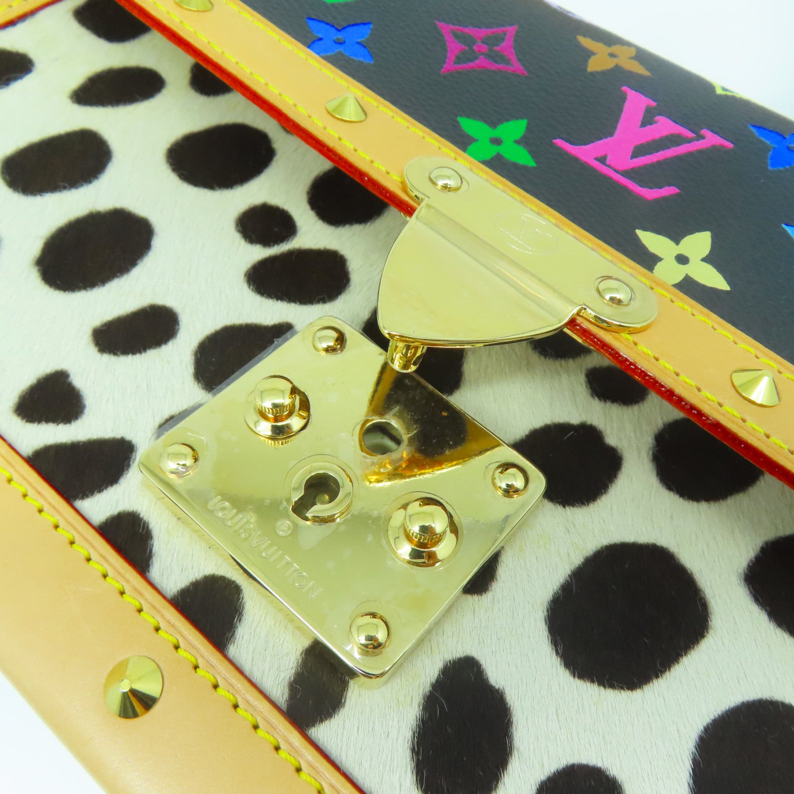 LOUIS VUITTON 【激減優惠】Monogram Multicolore Sac Dalmattan金扣肩背袋彩色