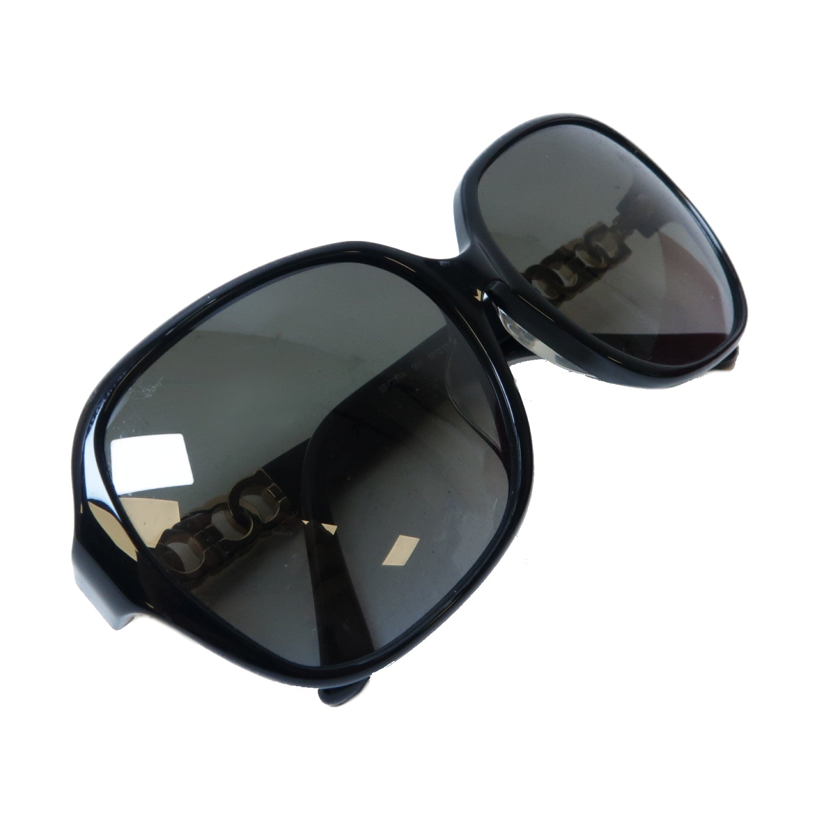 Salvatore Ferragamo 【激減優惠】PVC Sunglasses太陽眼鏡黑色/金色