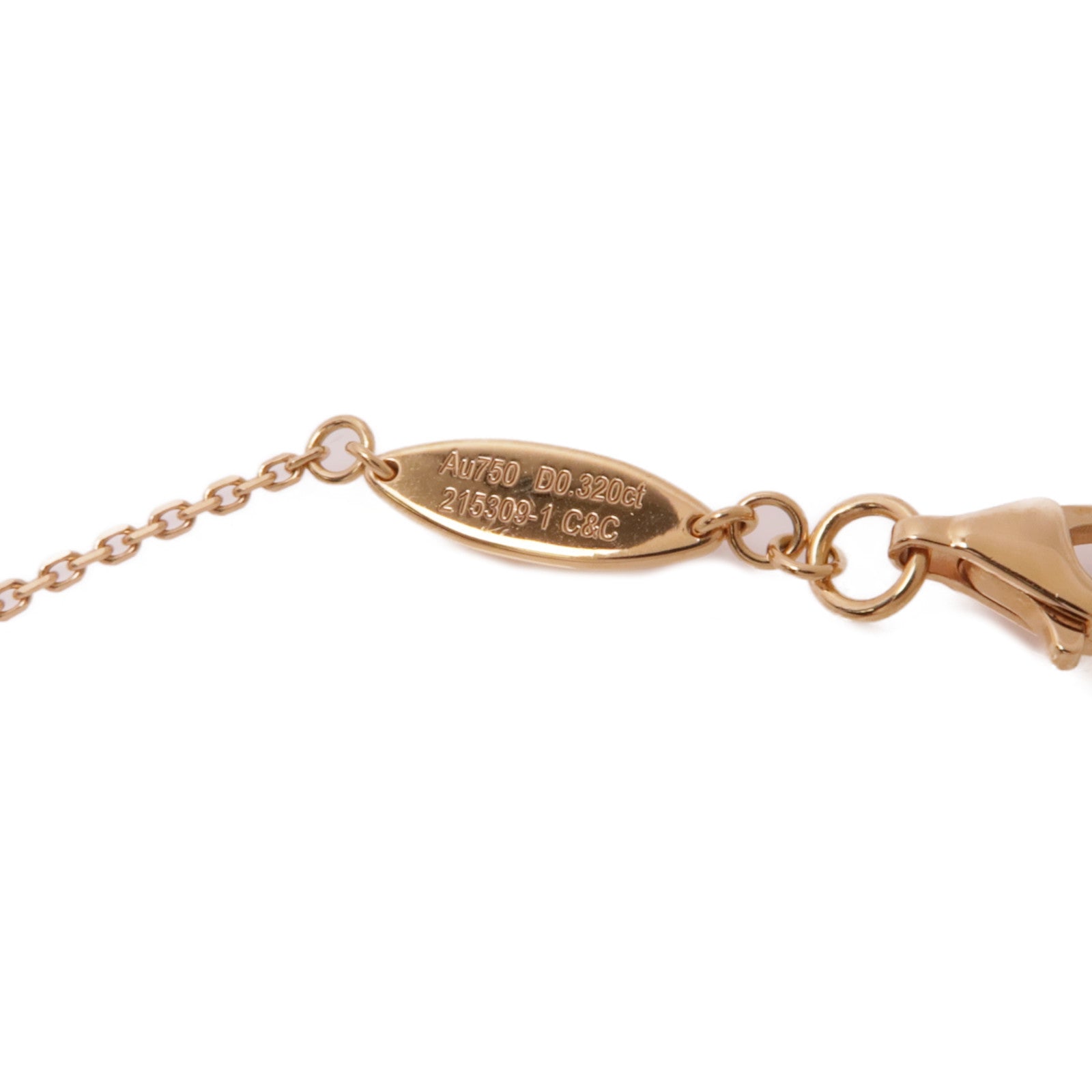 JEWELRY 18K玫瑰金Diamond Necklace鑽石項鍊