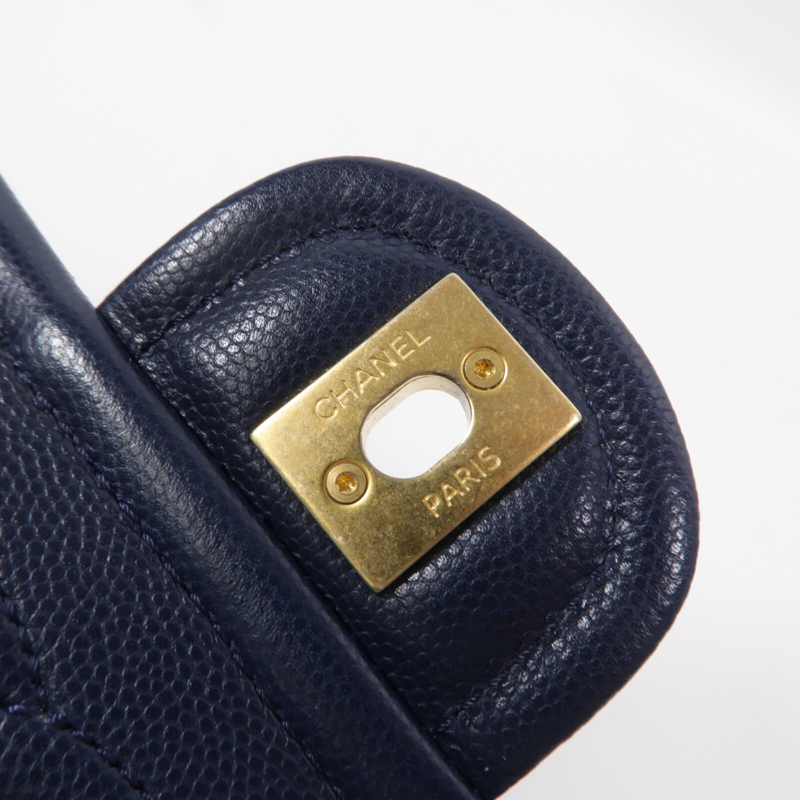 CHANEL 牛皮皮革Chain shoulder鏈帶肩背袋