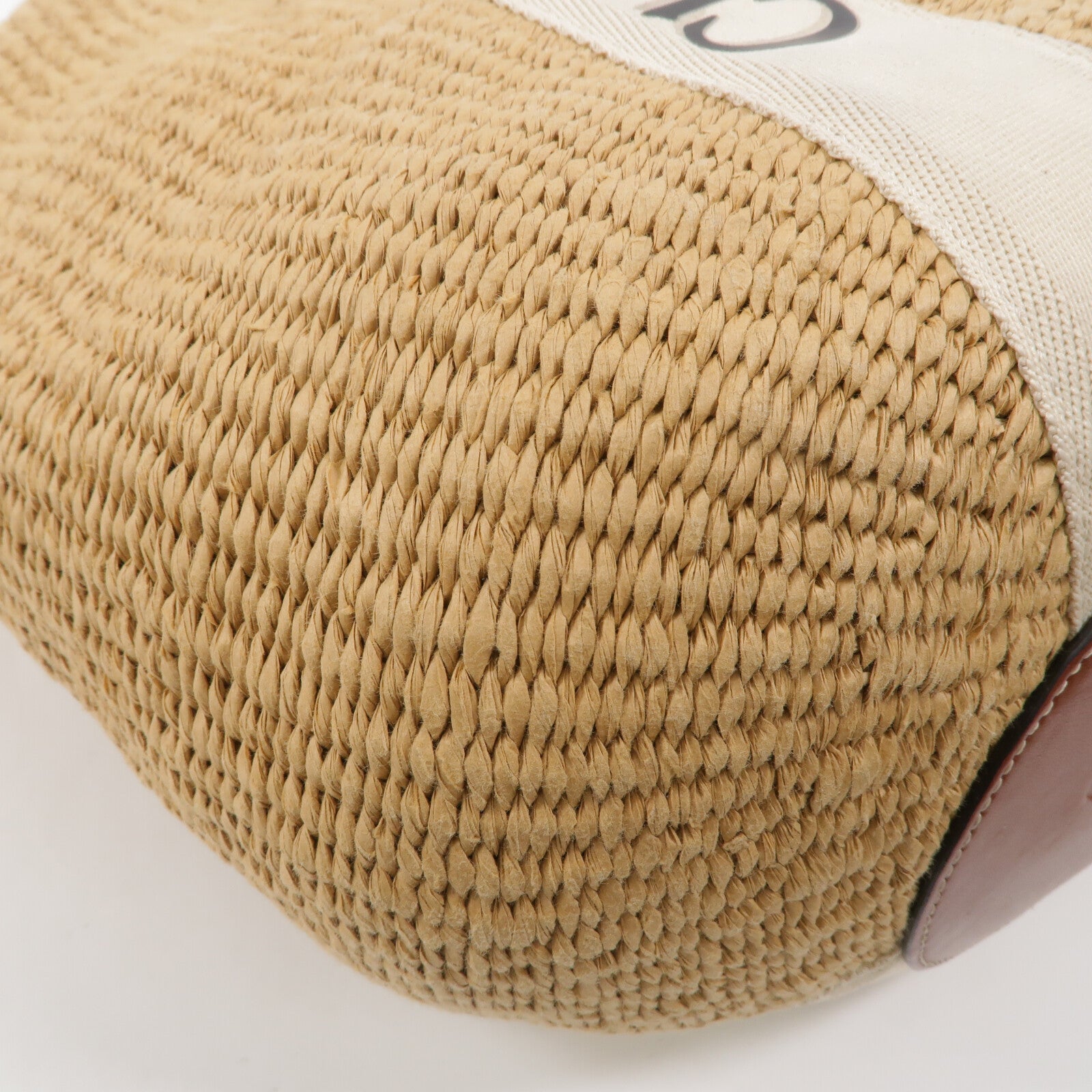 Chloe Raffia Woody Large肩背袋