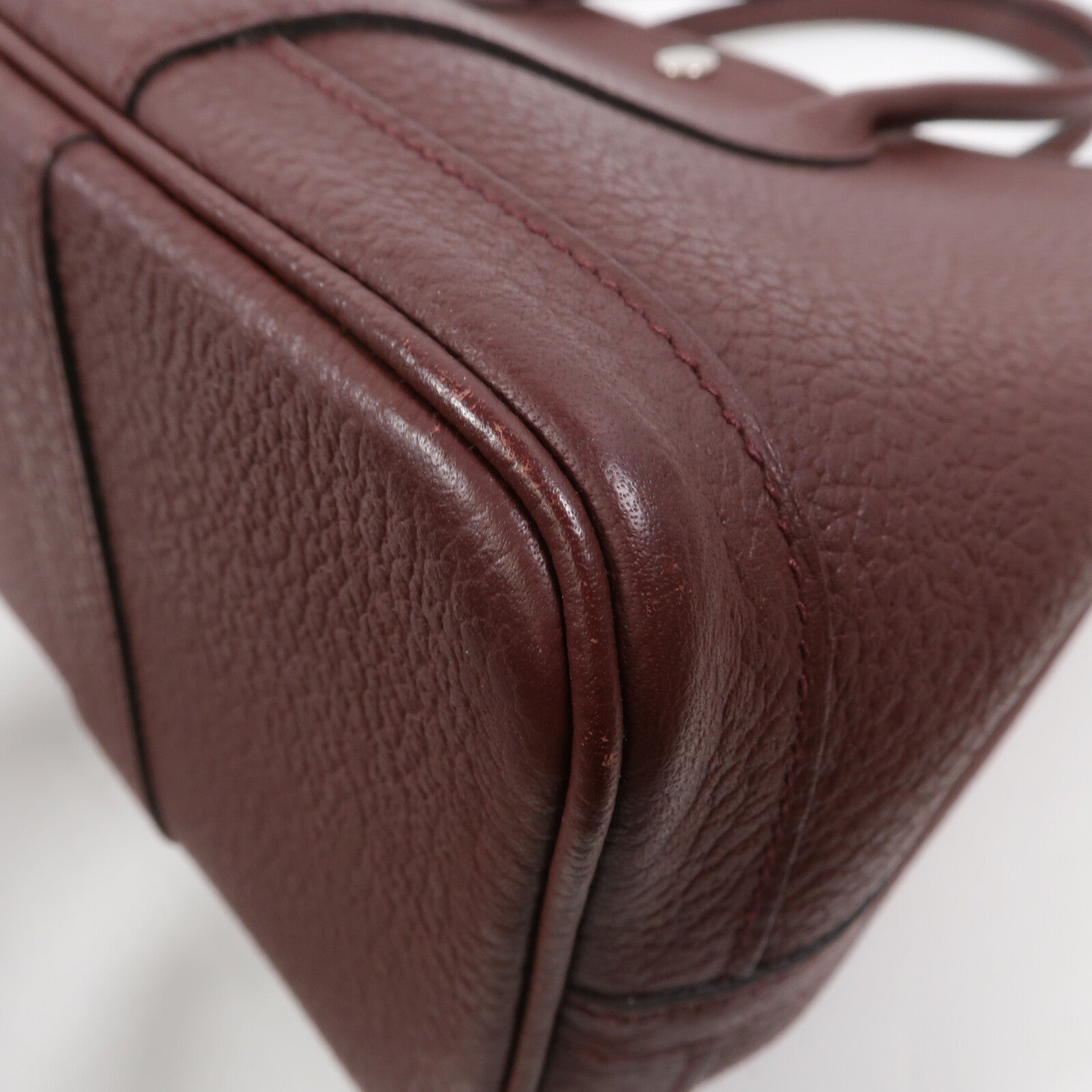 HERMES Negonda皮革Garden Party TPM手挽袋Rouge H