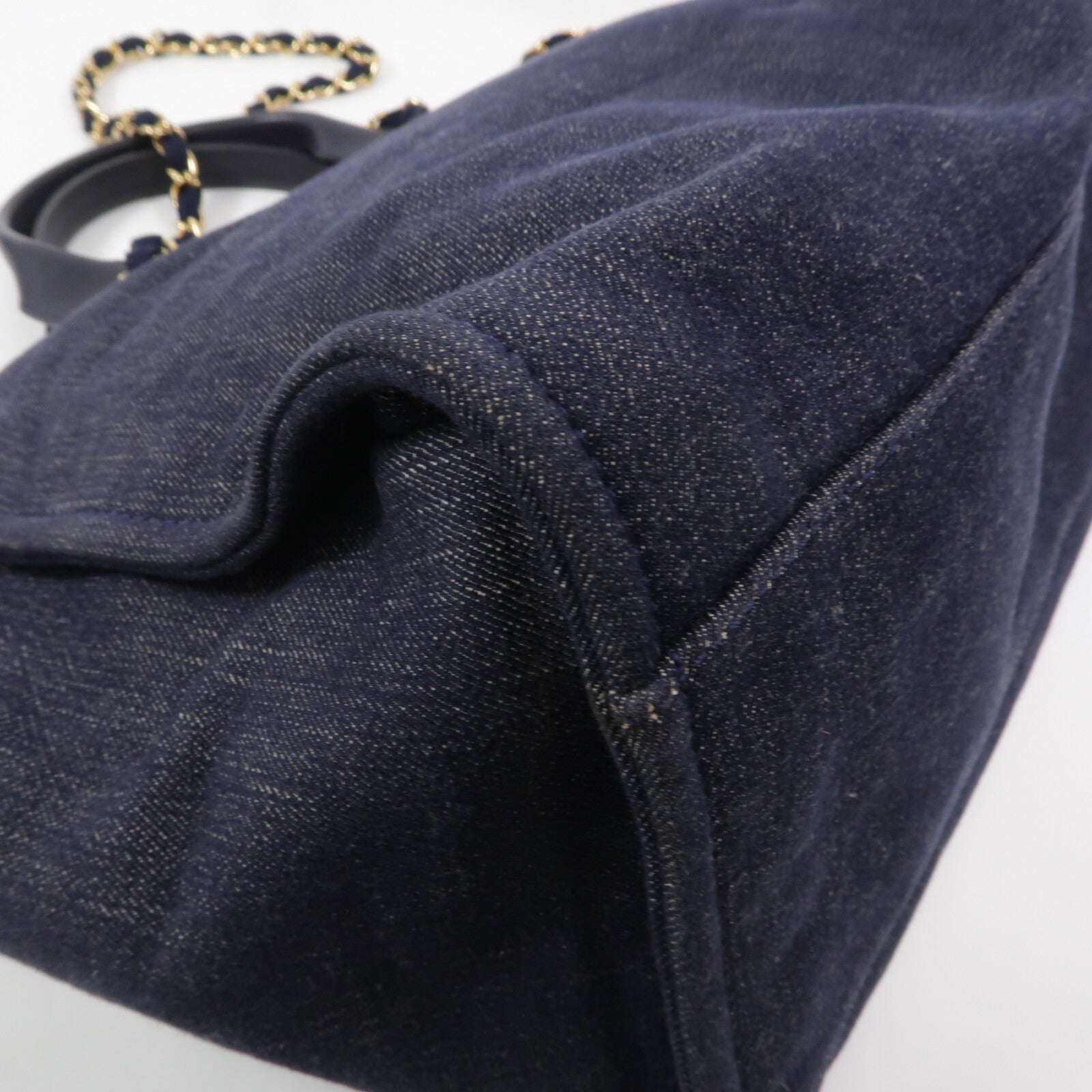 CHANEL 帆布Deauville Tote手挽肩背兩用袋