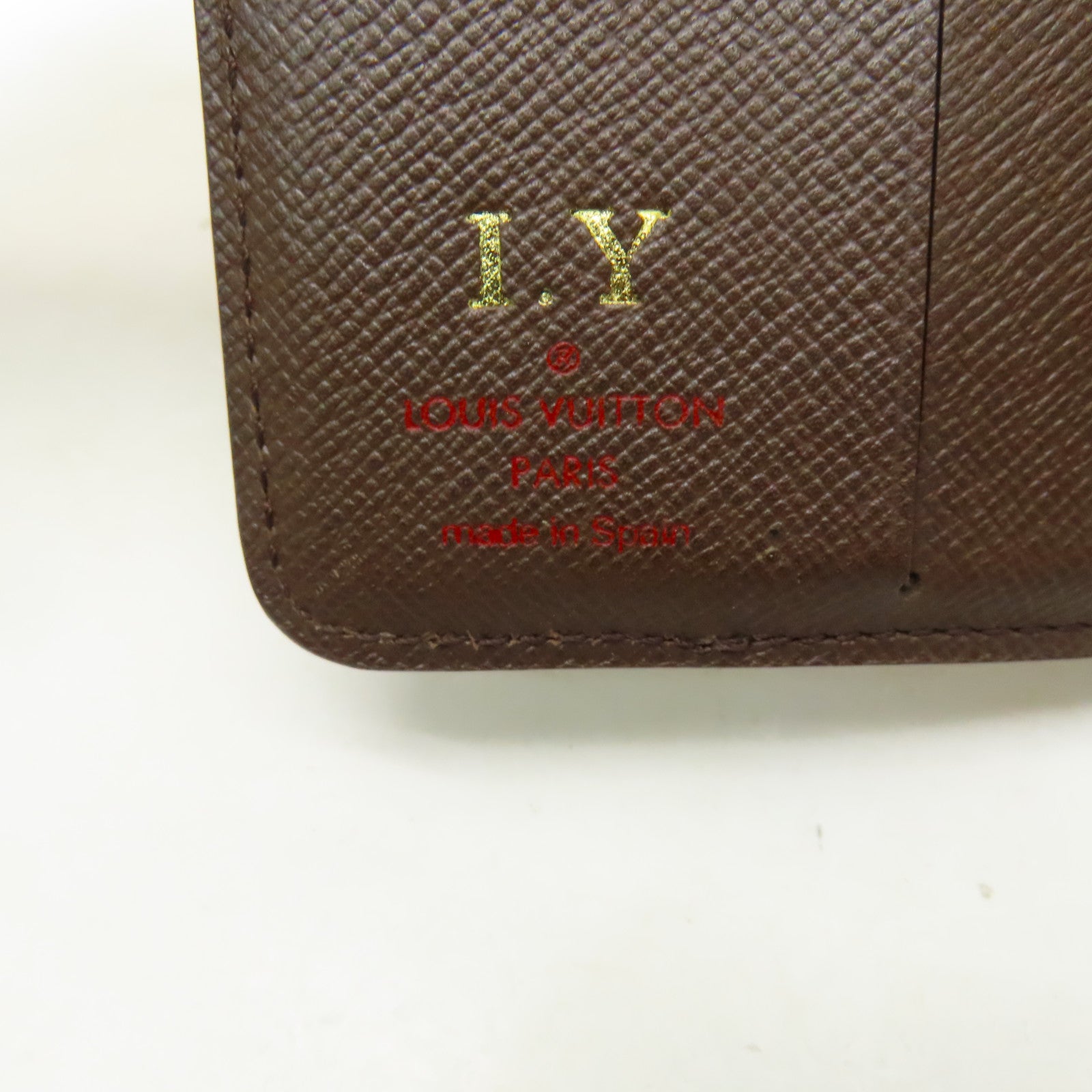 LOUIS VUITTON 【激減優惠】Damier Compact Zipper金扣錢包啡色