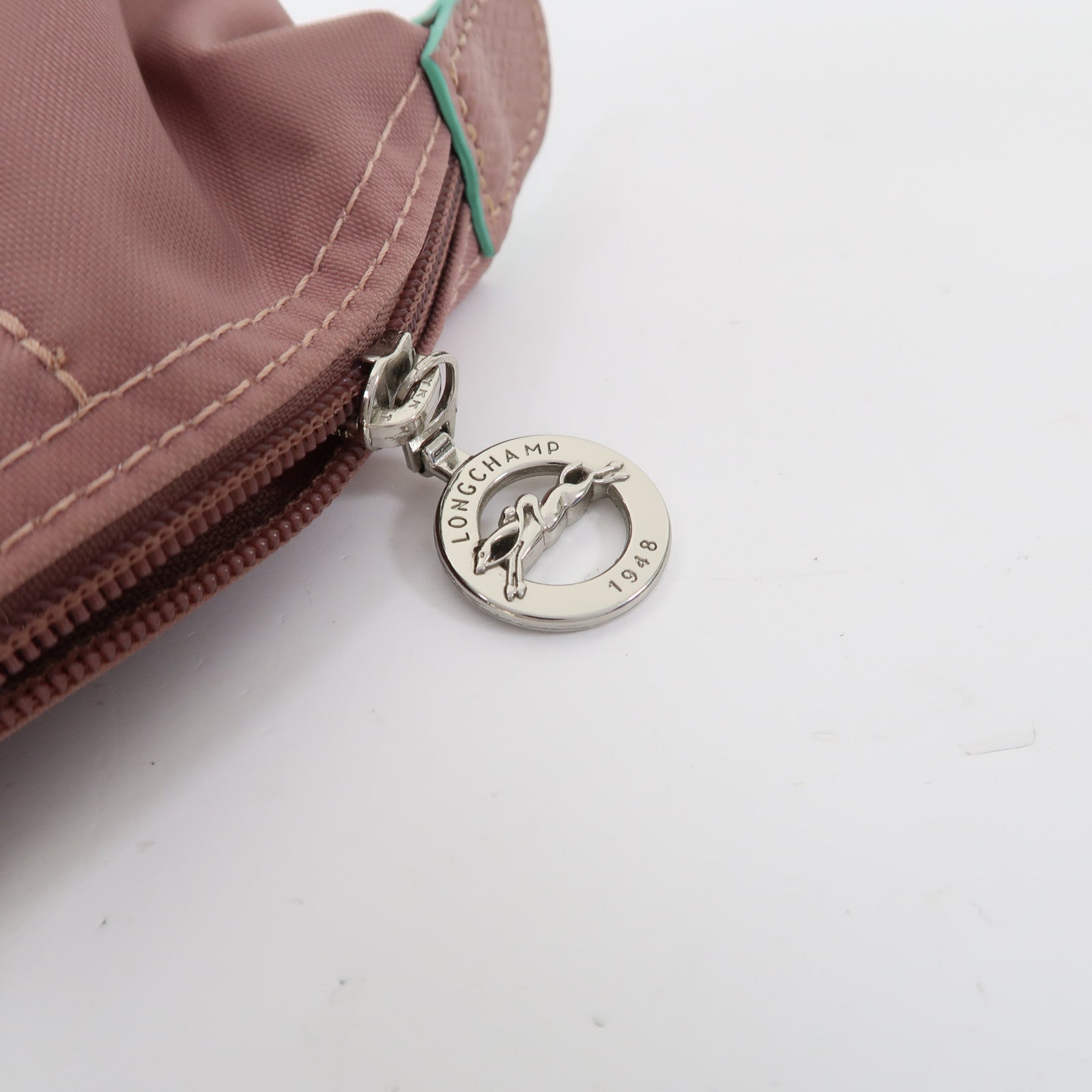 Longchamp 【激減優惠】尼龍Tote Bag銀扣手挽袋粉紅色