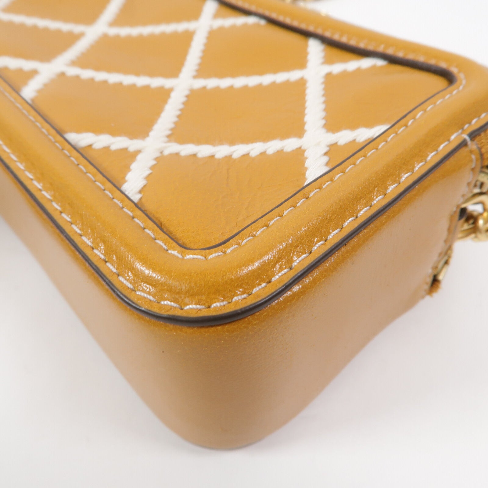 Tory Burch 牛皮皮革Fliming Pop Quilt鏈帶肩背袋