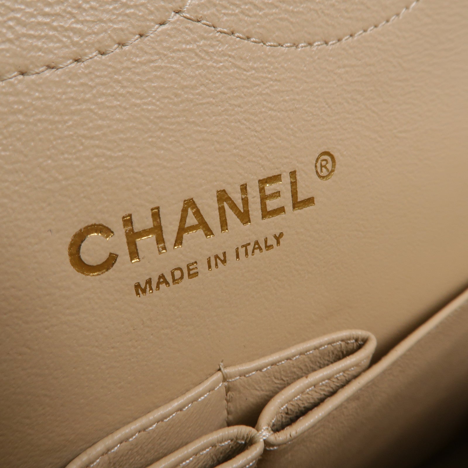 CHANEL 牛皮皮革Large Classic鏈帶肩背袋