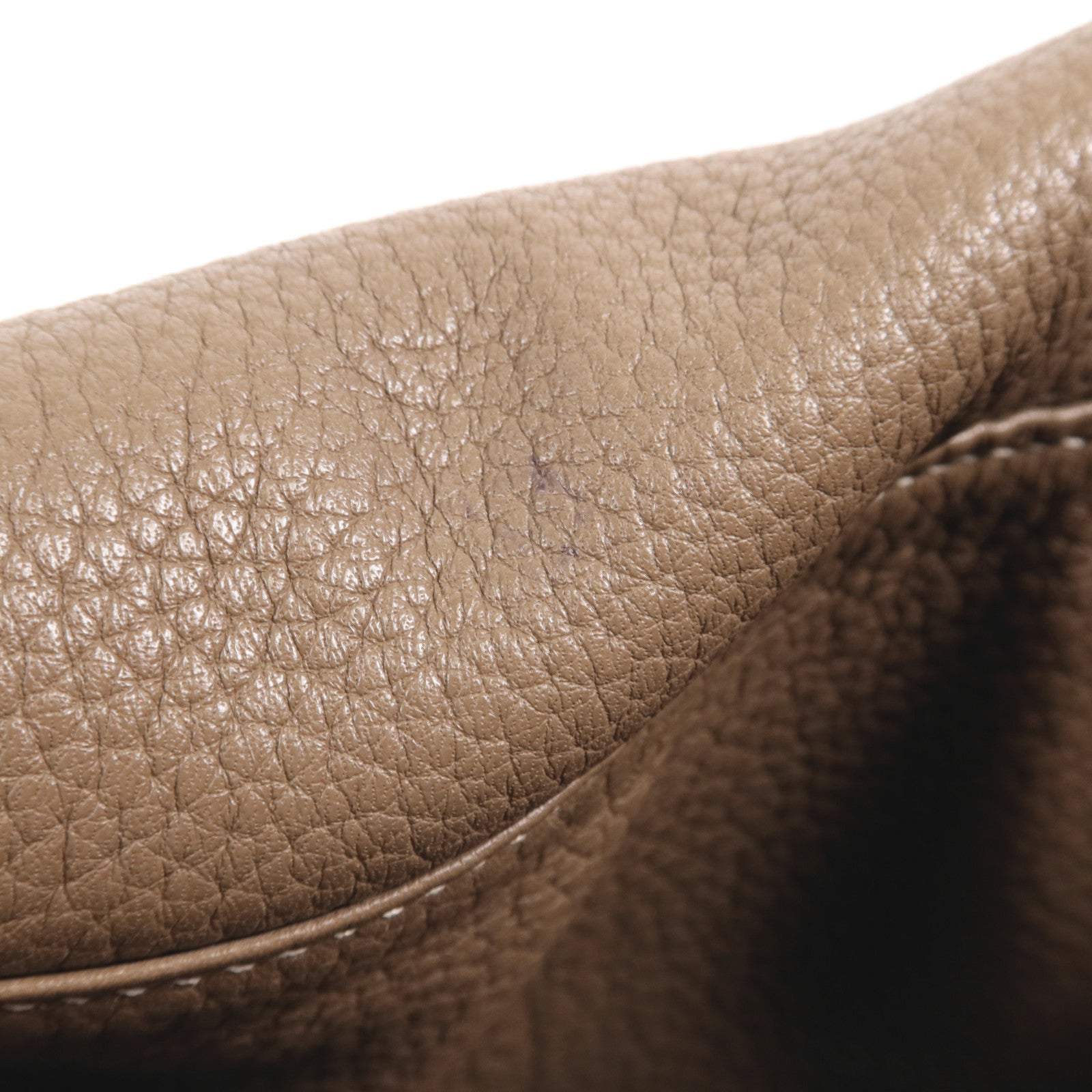 HERMES Togo皮革Lindy 30銀扣手挽肩背兩用袋Etoupe