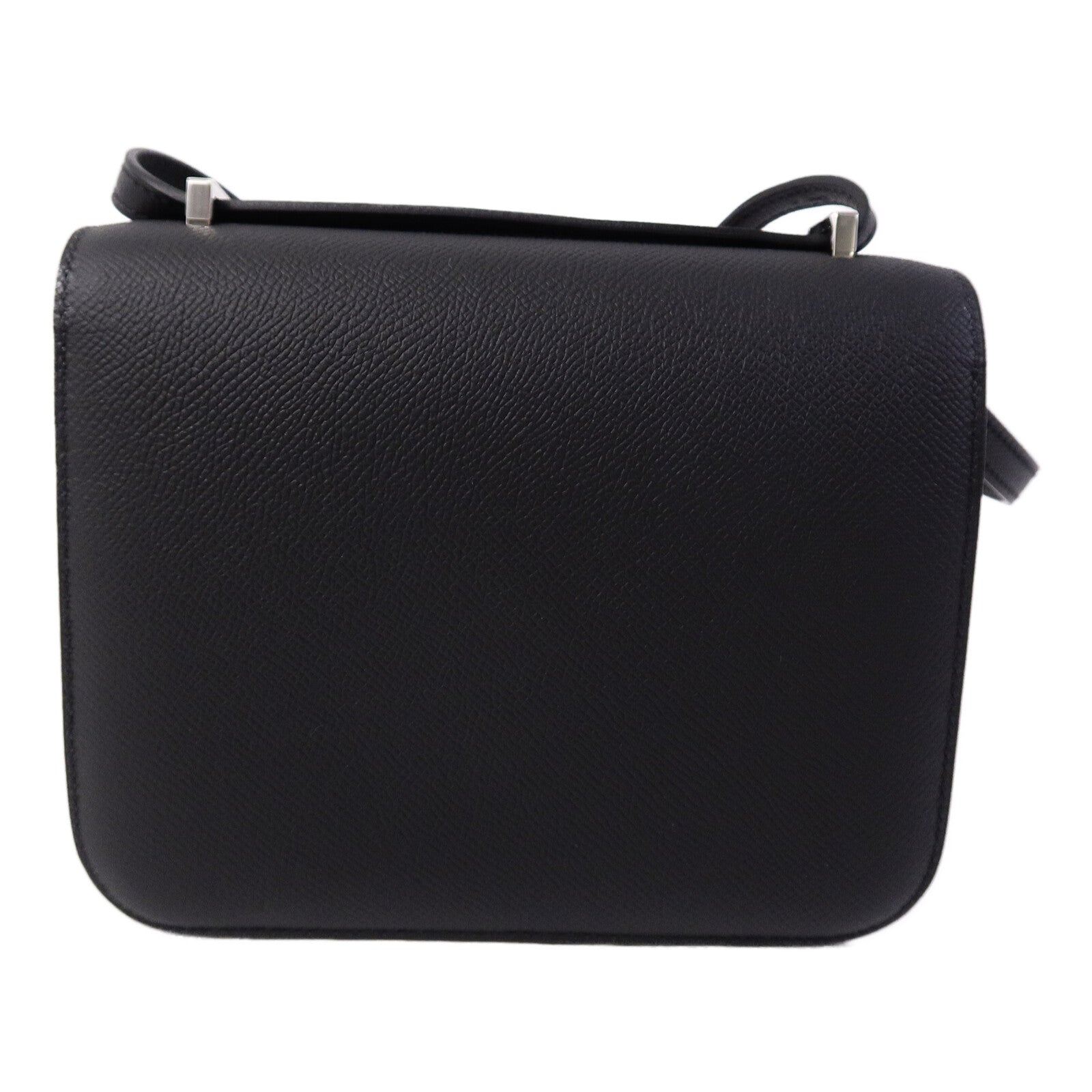 HERMES Epsom皮革Mini Constance肩背袋Noir