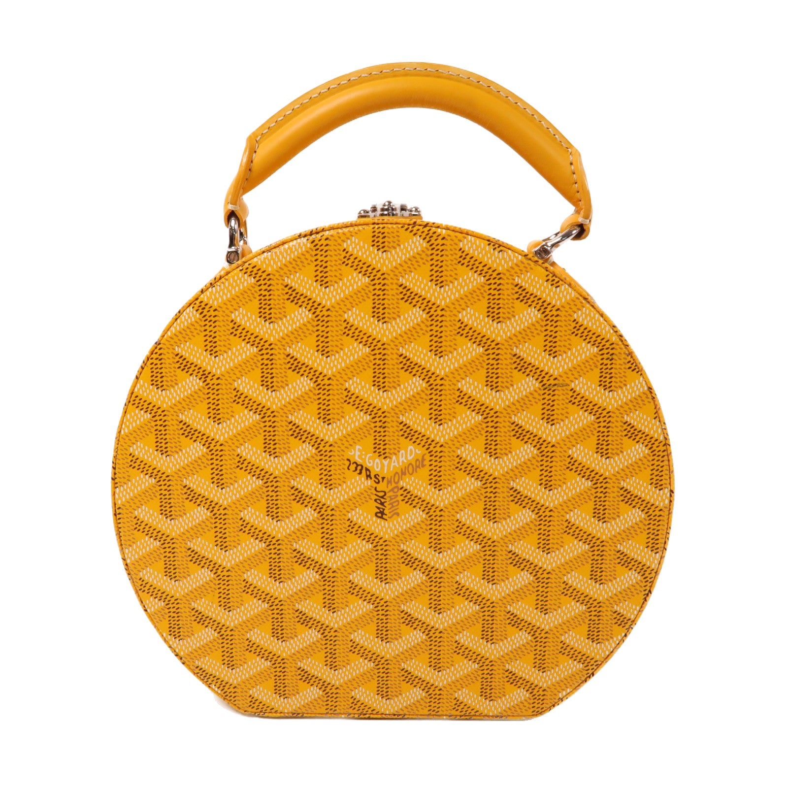 GOYARD 塗層帆布The Alto Hatbox Trunk Bag手挽肩背兩用袋黃色