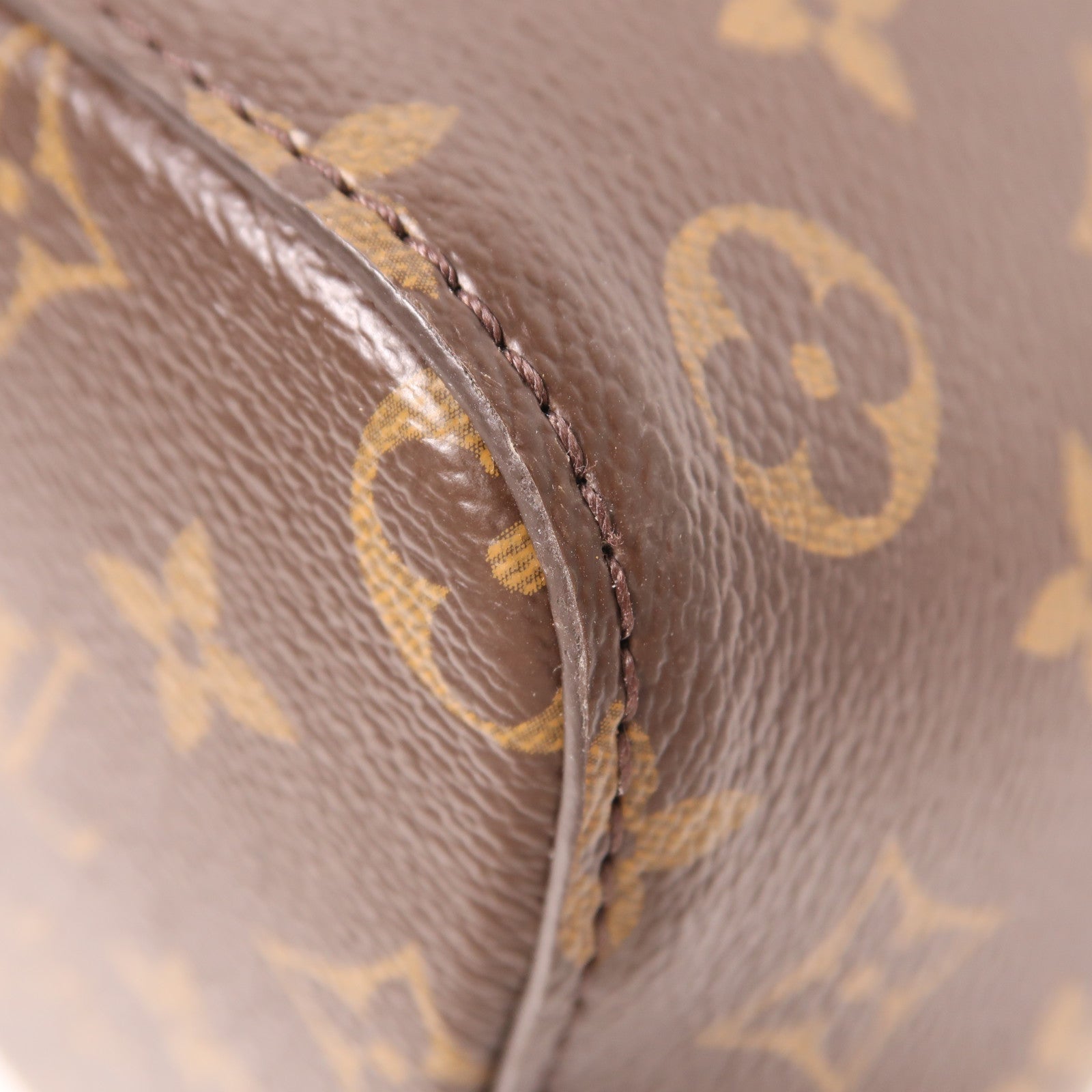 LOUIS VUITTON Monogram Neo Noe MM金扣肩背袋棕色/粉紅色