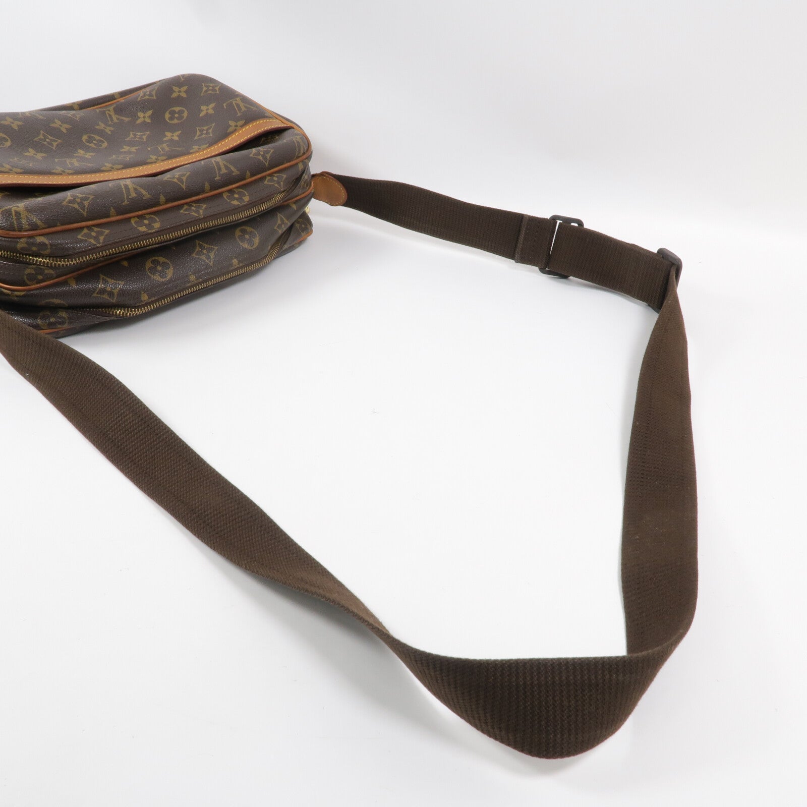 LOUIS VUITTON Monogram Reporter PM金扣肩背袋