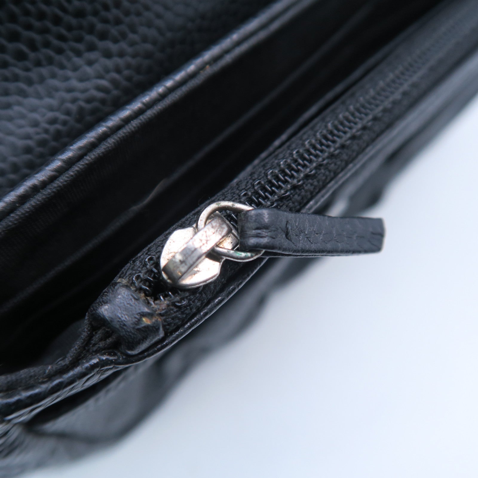 CHANEL 【激減優惠】牛皮皮革Chain Shoulder Bag銀扣鏈帶肩背袋黑色
