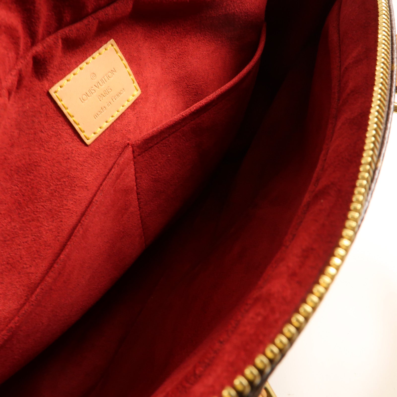 LOUIS VUITTON Monogram Multipli Cite金扣肩背袋棕色