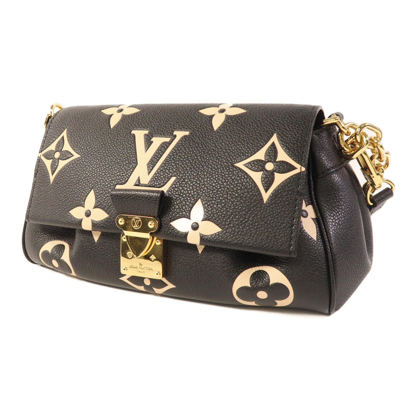 LOUIS VUITTON Monogram Empreinte Favorite金扣手挽肩背兩用袋
