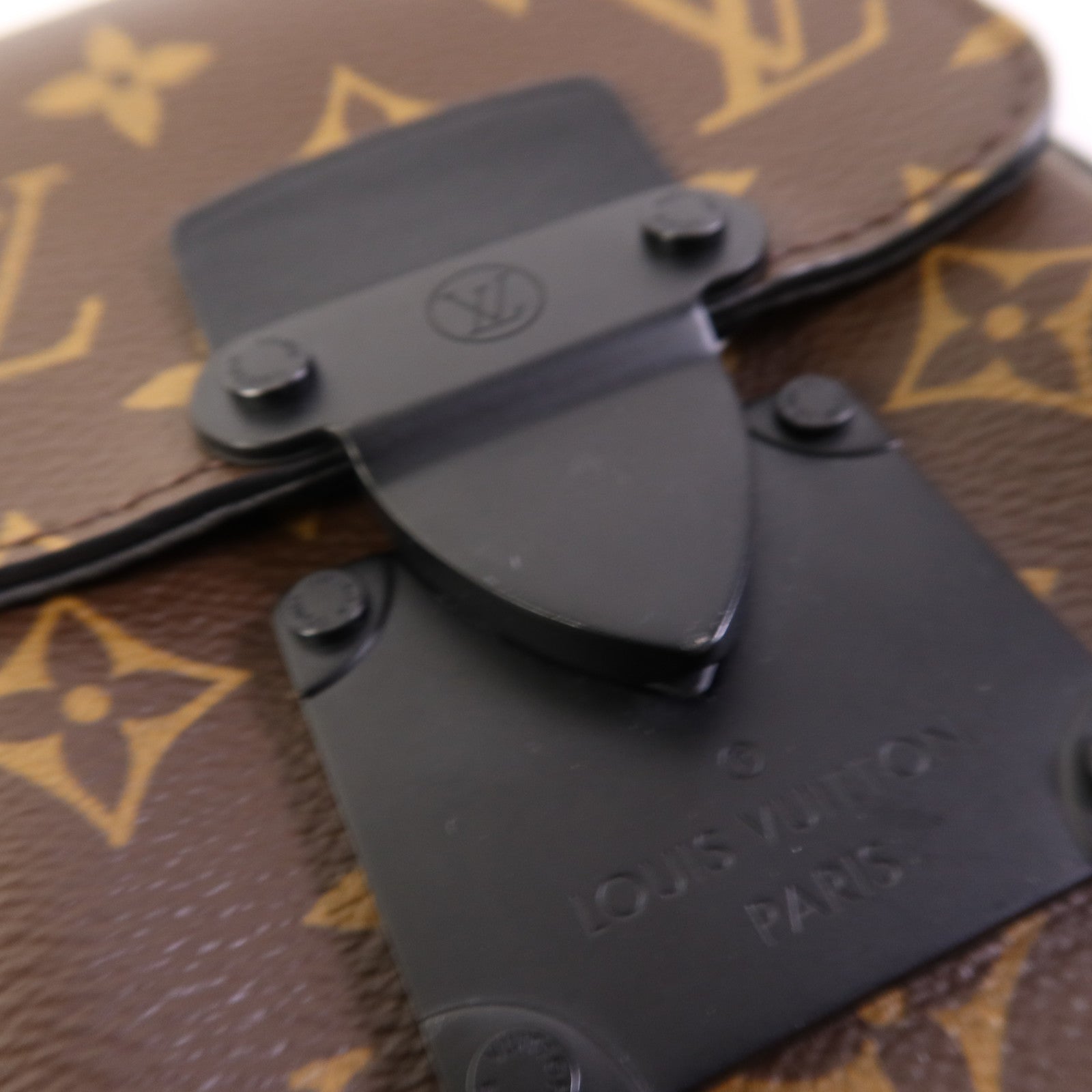 LOUIS VUITTON Monogram Macassar S-Lock肩背袋