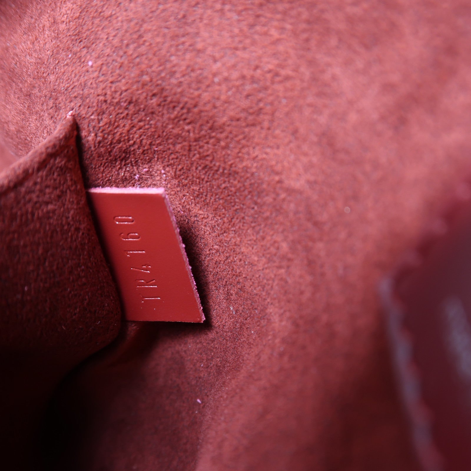 LOUIS VUITTON Epi Jasmin銀扣手挽袋紅色
