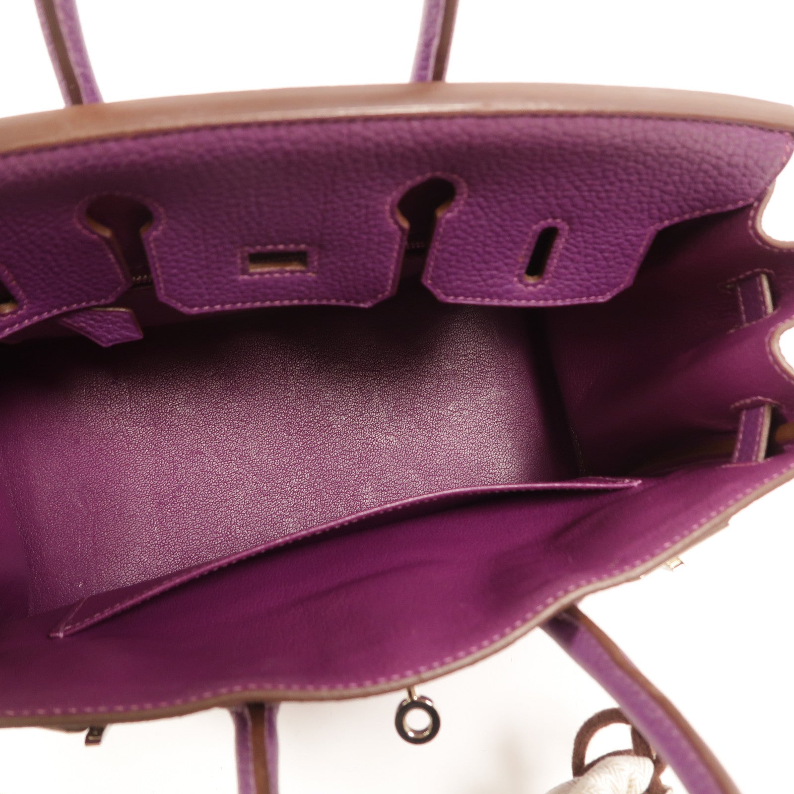 HERMES Togo皮革Birkin 25手挽袋Anemone