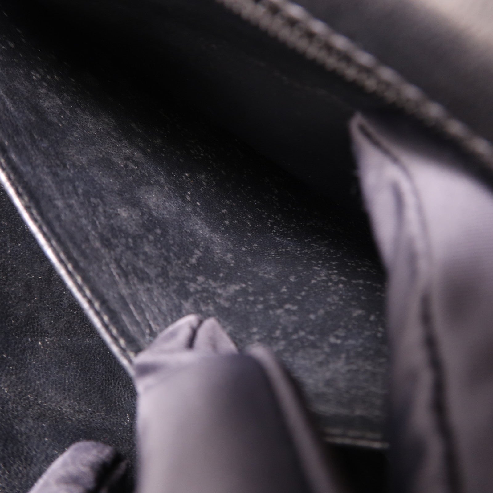 CHANEL 漆皮皮革Large Classic銀扣鏈帶肩背袋