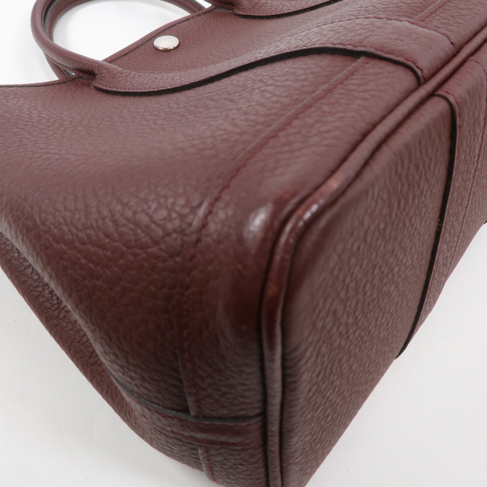 HERMES Negonda皮革Garden Party TPM手挽袋Rouge H