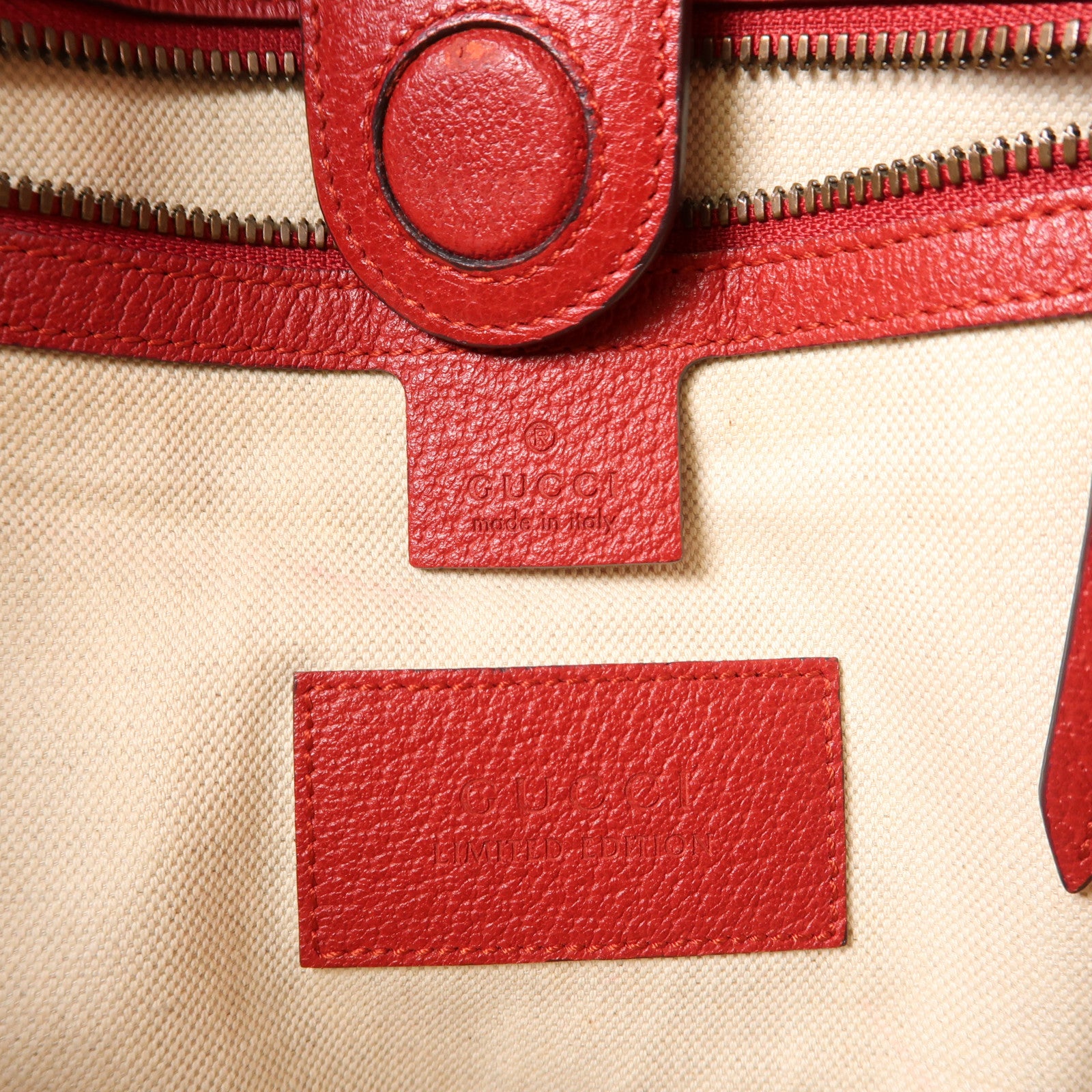 GUCCI 塗層帆布2 Way Shoulder Tote金扣手挽肩背兩用袋