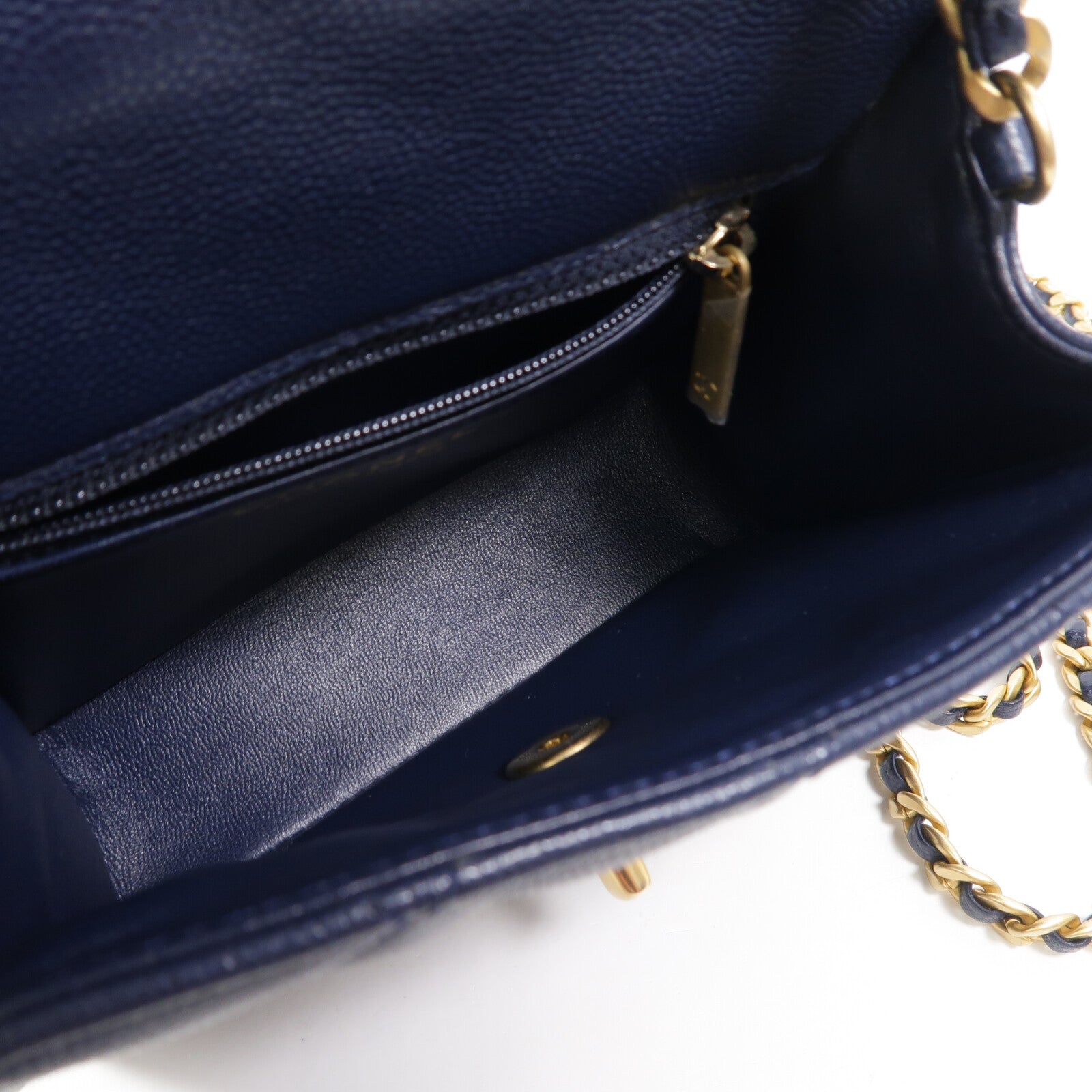 CHANEL 牛皮皮革Chain shoulder鏈帶肩背袋